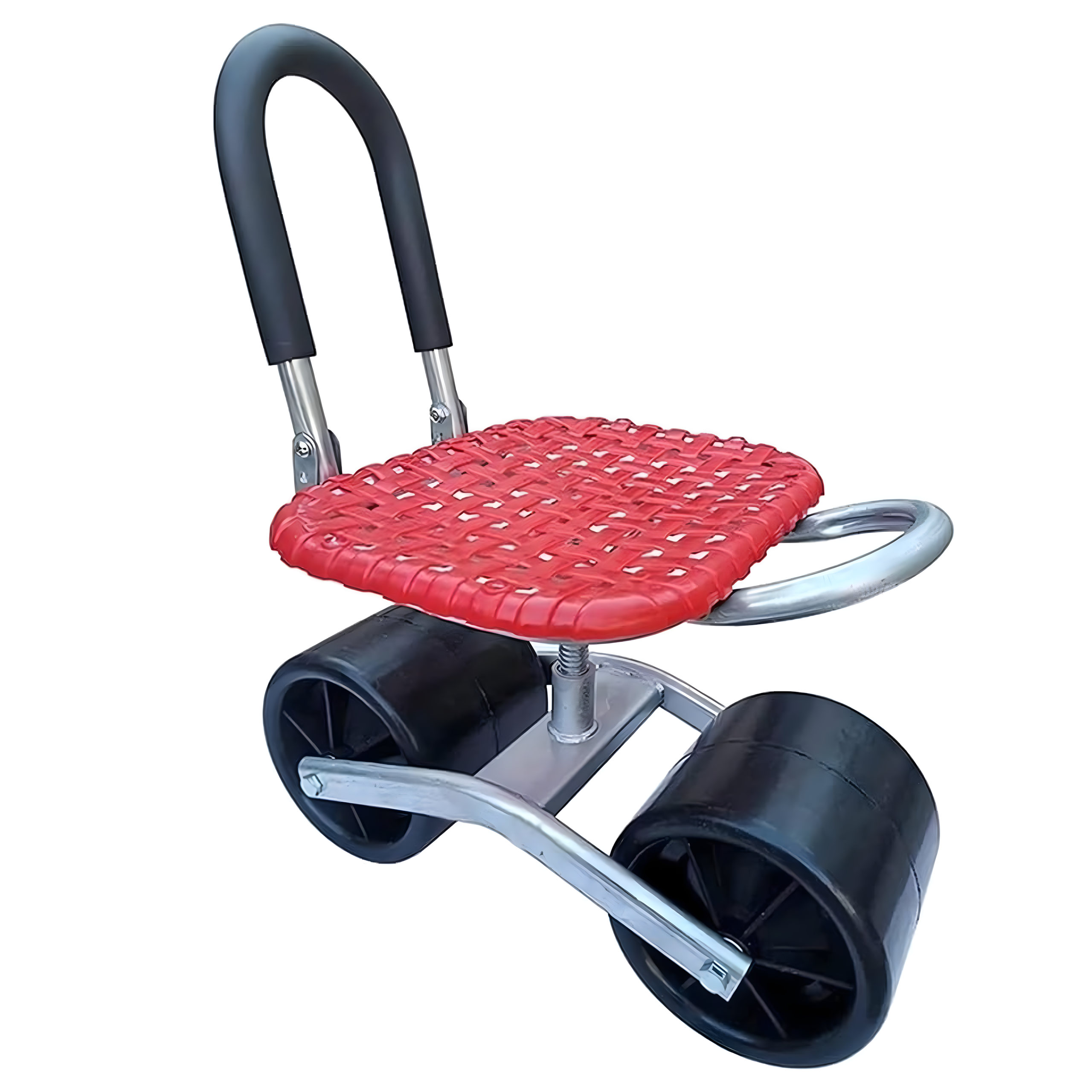 48x Trolley Stool Garden Stool Swivel 360 with Seat on Wheels