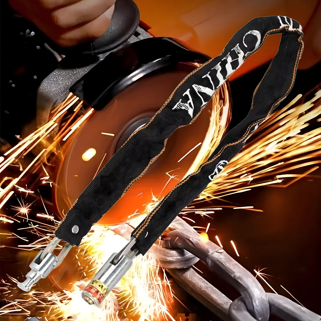 Lukustusklamber jalgratta ja mootorratta turvalisuseks, 2 x võti, tugev, 125cm