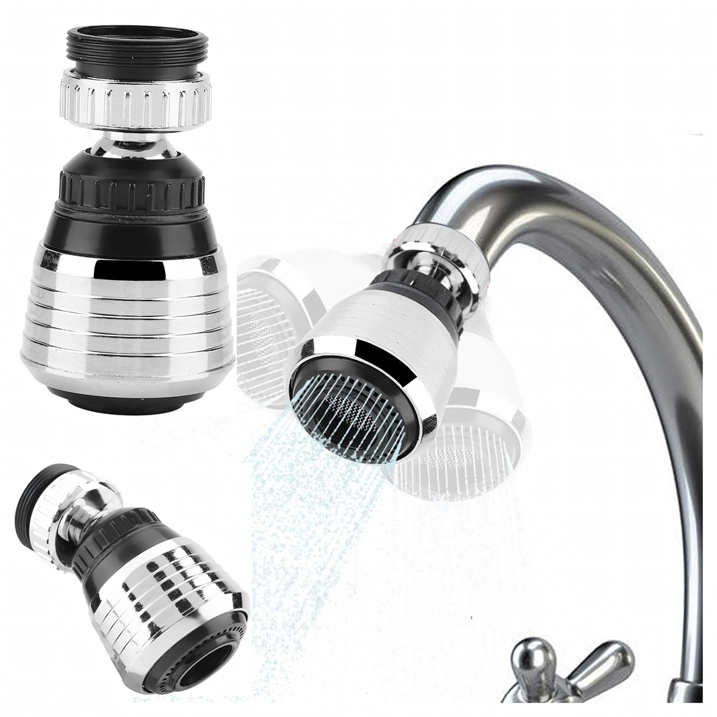 Aerator Extension for Kitchen Faucet Tap 2in1 360 Movable Tip