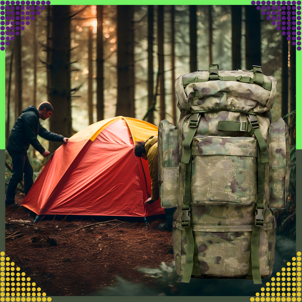 Tactical Backpack Military Tourist Survival Mountain Large 65L