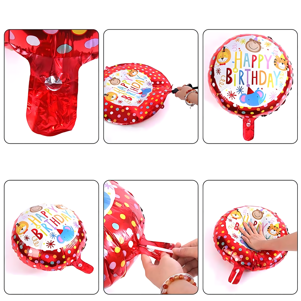 Ahvidega sünnipäevalõhupallide komplekt sünnipäevapeoks 5 tk