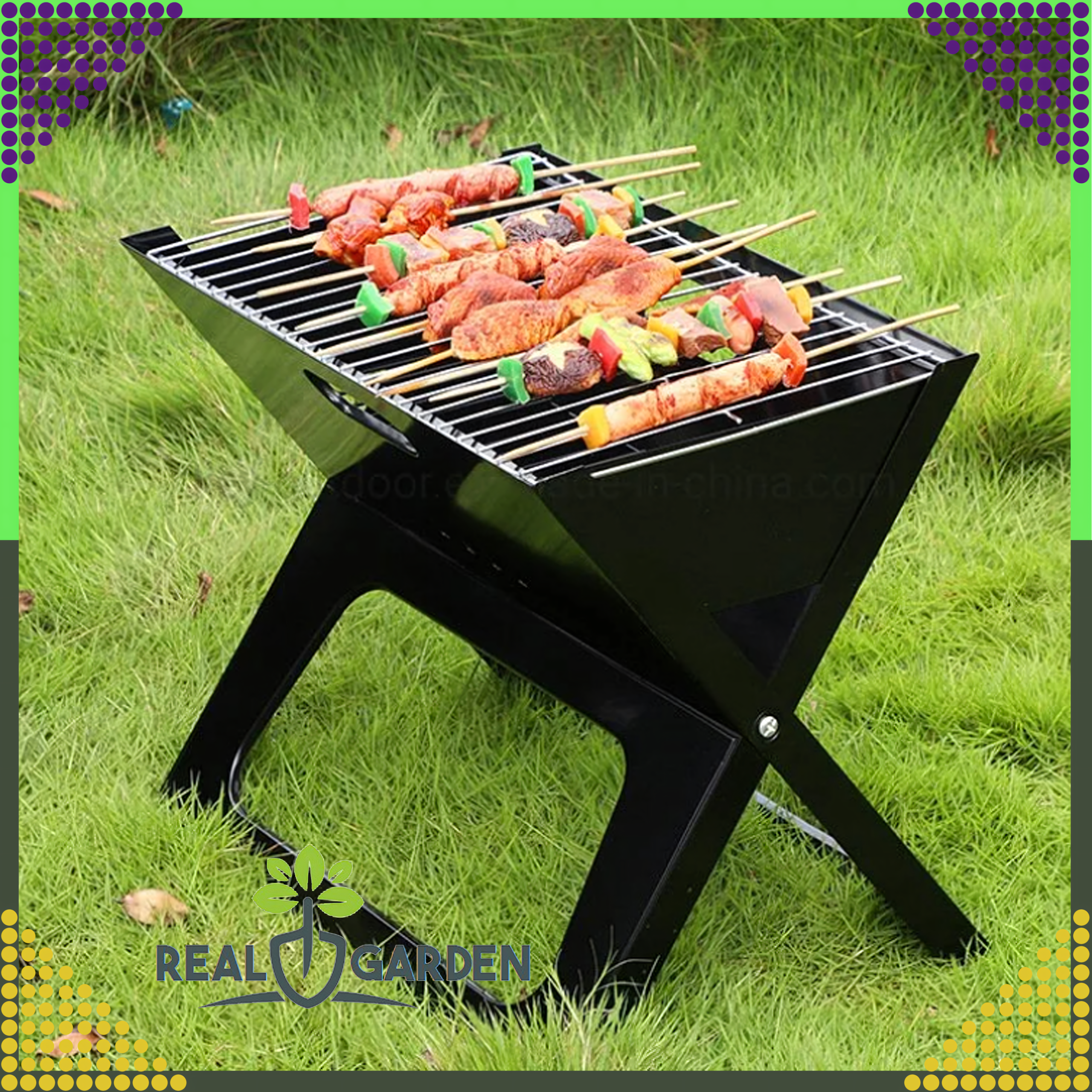 Turisti aed-laagrigrill kaasaskantav kokkupandav söe kohver