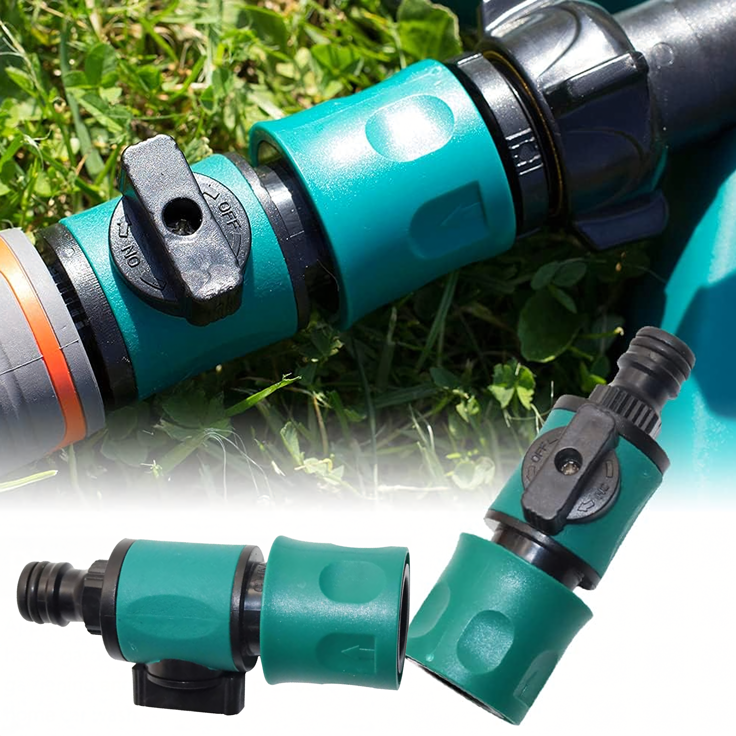Quick Connector Garden Hose Coupling with Valve and Nipple