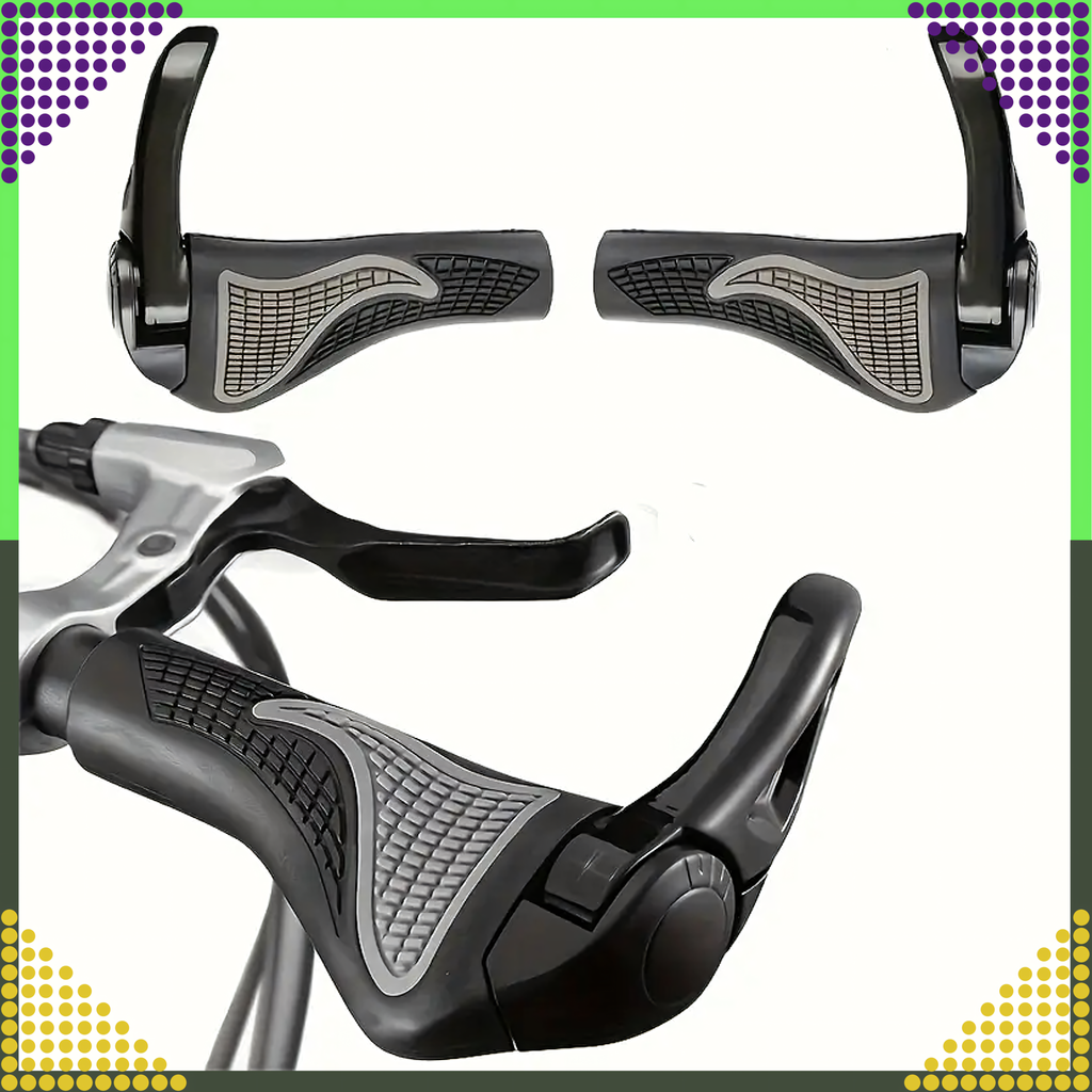 Ergonomic Bicycle Handlebar Grips with Horns 2pcs