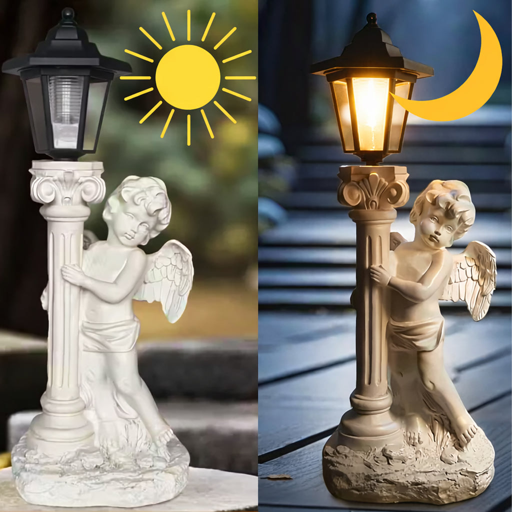 96x Solar LED Angel Figurine Candle Holder Decoration 49cm