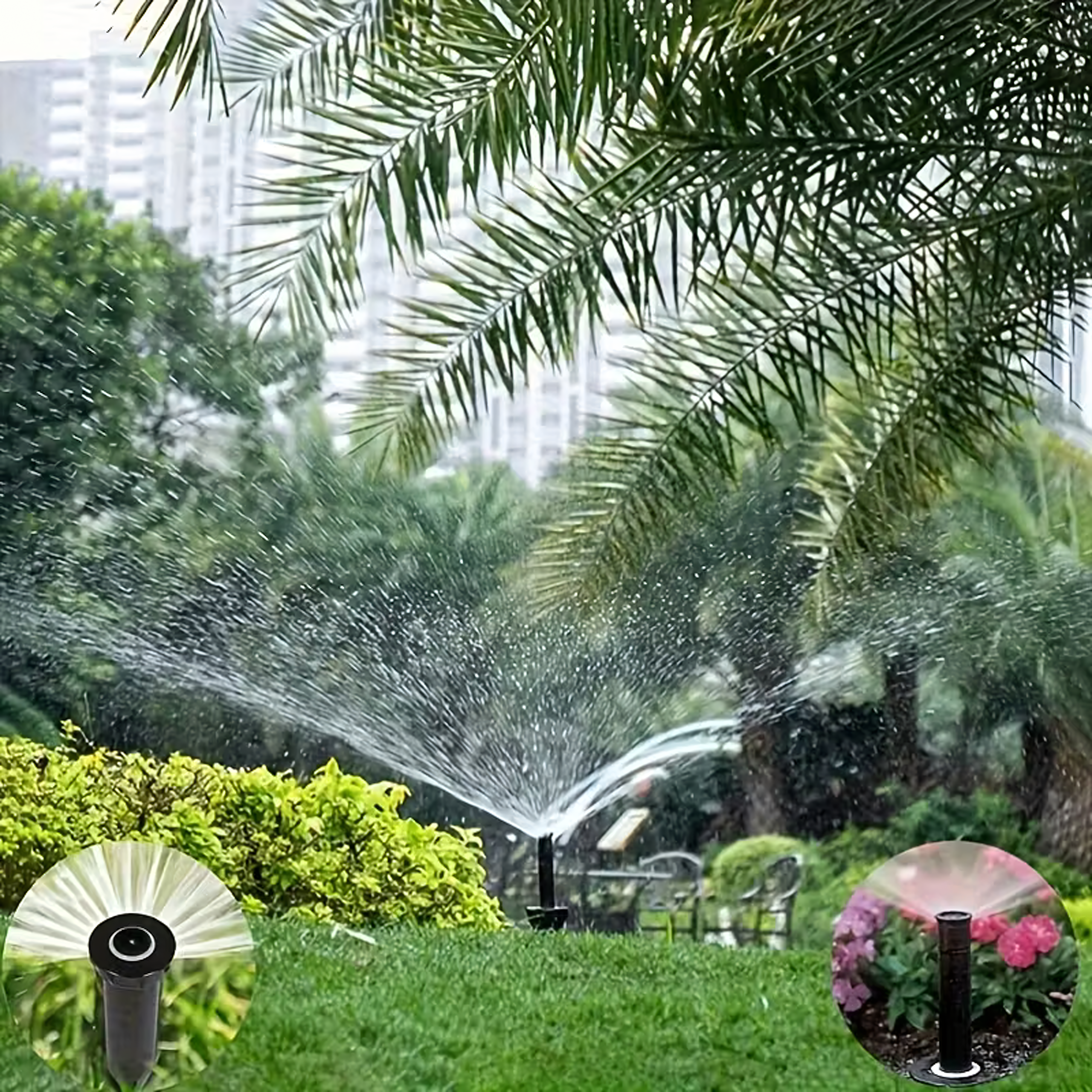 5x aia sprinkler staatiline pop-up pöörlev 360° 5.7m