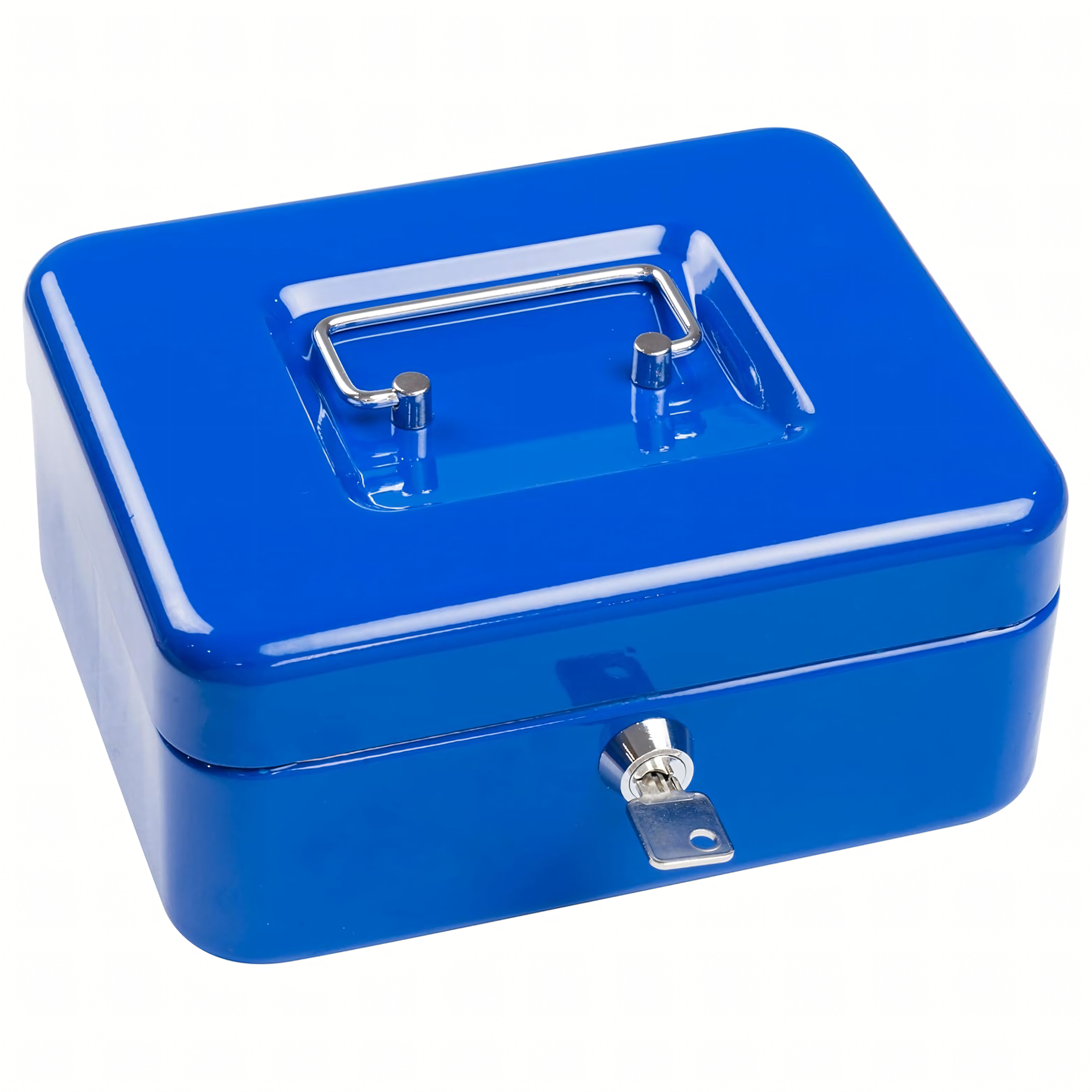 Metallist rahakast müntide, rahatähtede ja dokumentide turvaliseks hoidmiseks, võtmetega