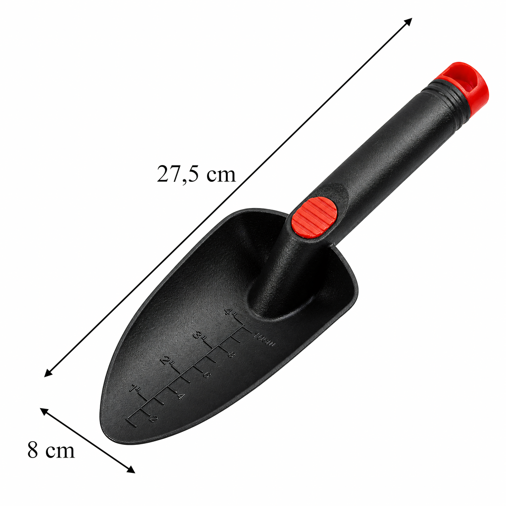 Lai plastikust aiakühvel ümberistutamiseks ja istutamiseks 27.5cm