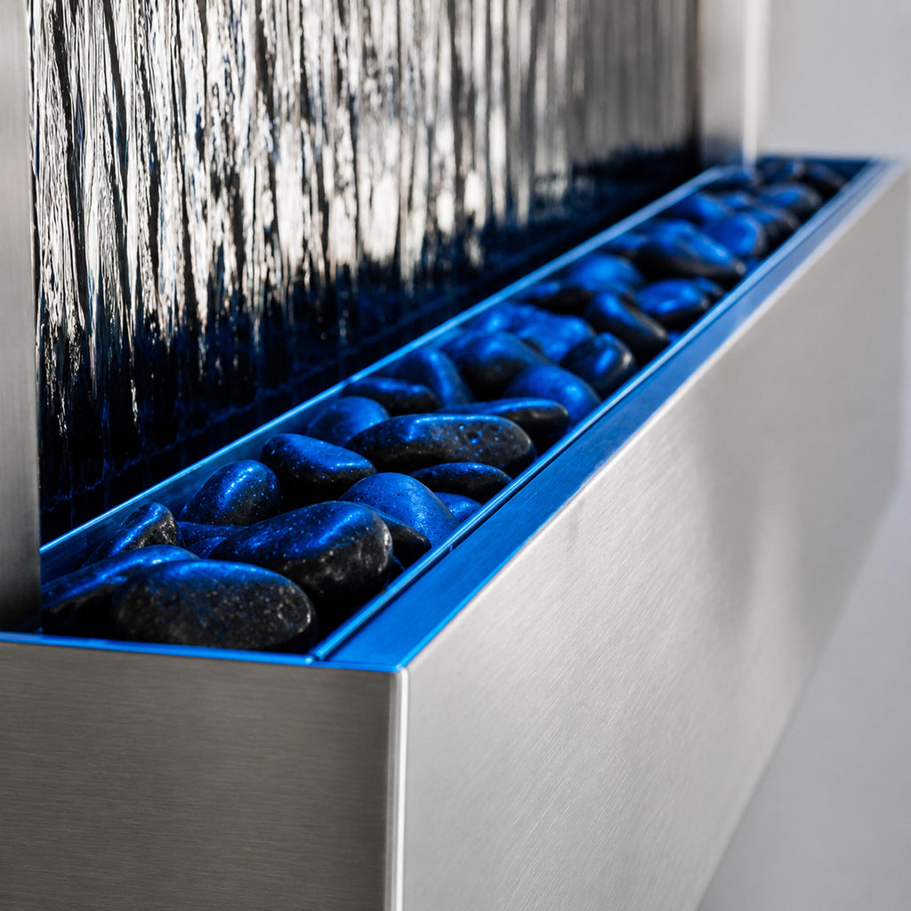 Hanging Water Wall Fountain with RGB LED Colors 120x60x13cm