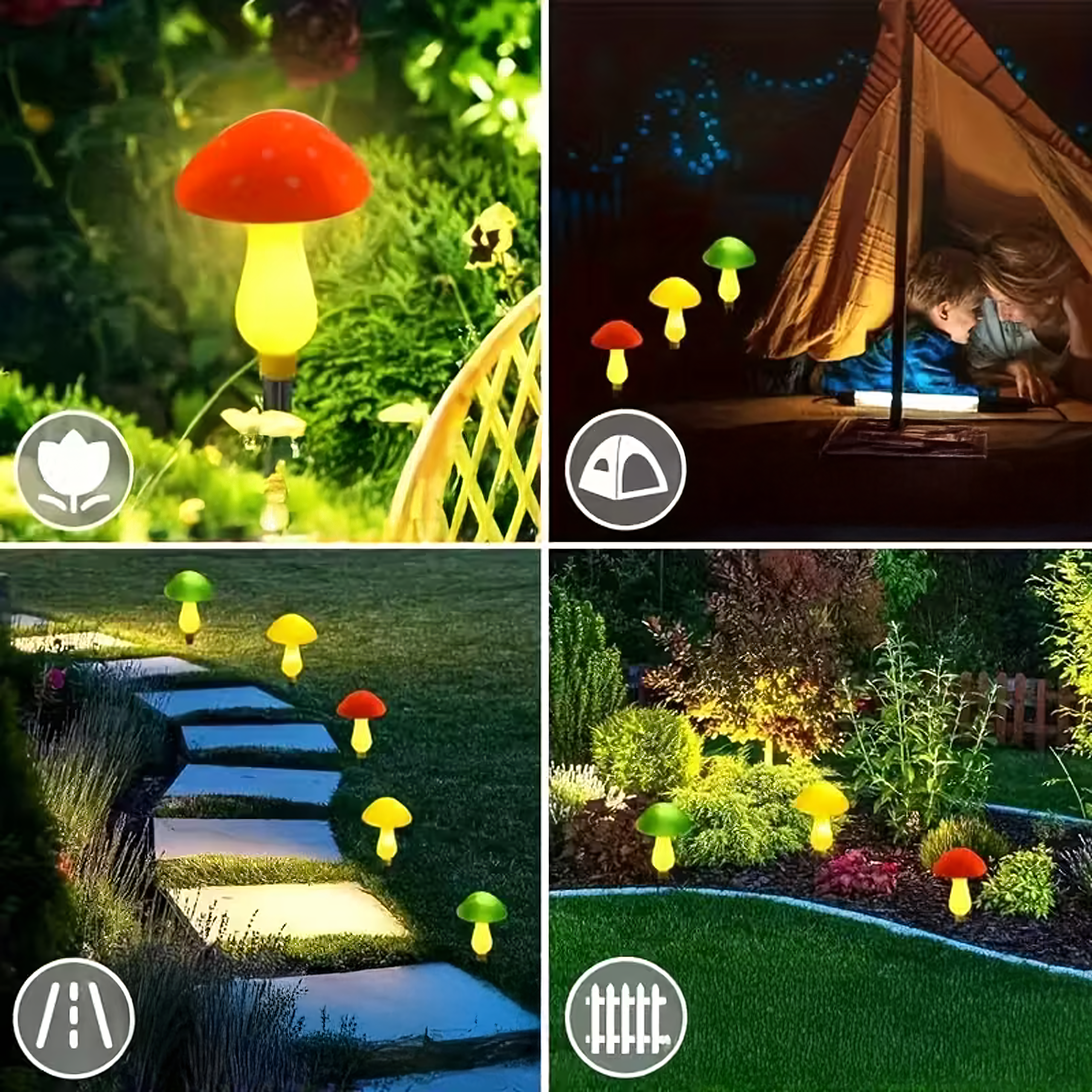 Päikesepatareiga aiaseene LED-tuled 5.5m 8 tk