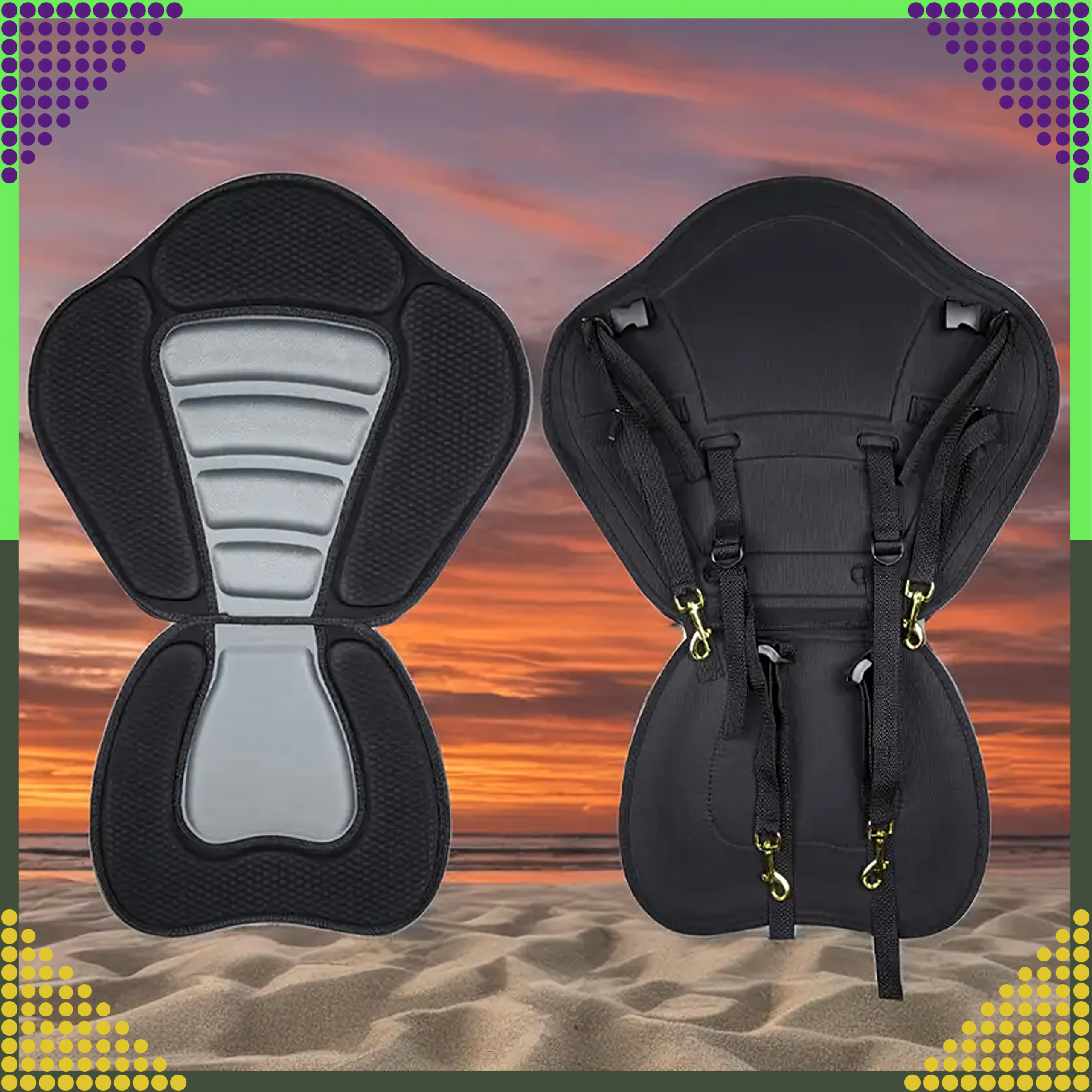 Seljatoega istmepadi süstale SUP-laudadele, pehme, eemaldatav, kerge