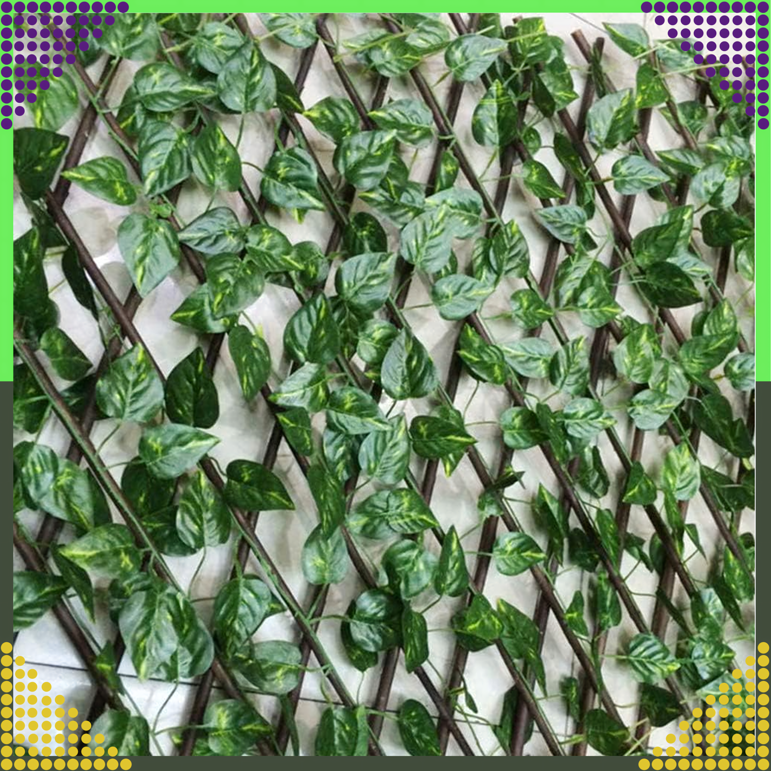 5x Artificial Ivy Wall Hanging Plant Leaves Decoration 11.5m