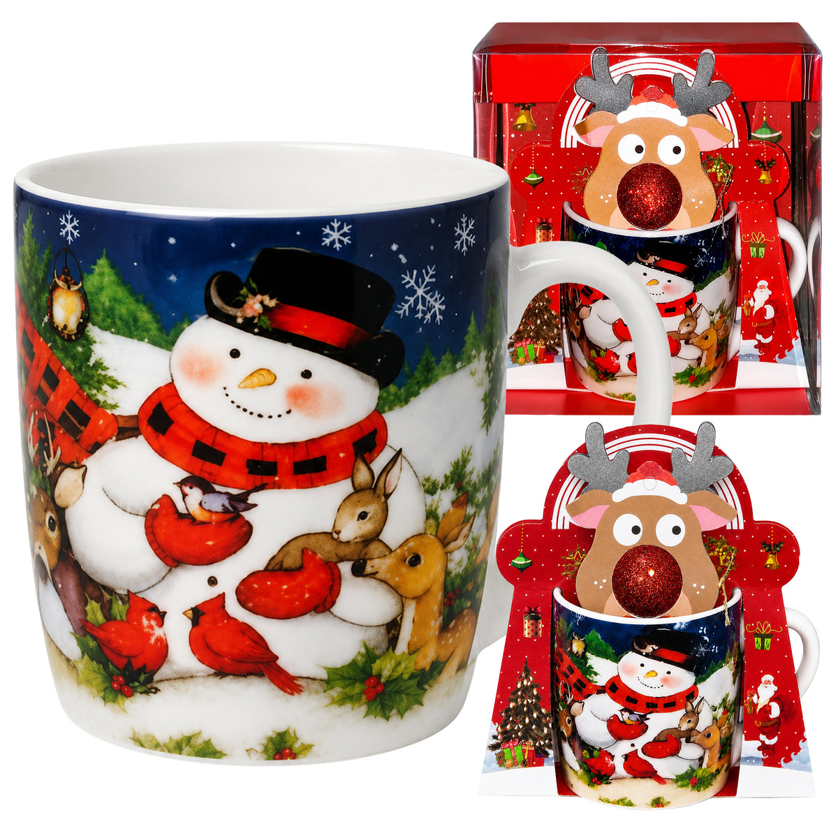 Christmas Mug Santa Snowman Christmas Tree Gift 200 ml