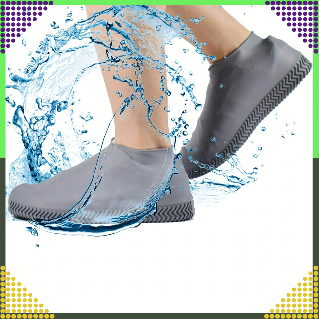 Waterproof Protectors Rain Shoe Covers Anti-Slip Wellington Boots S