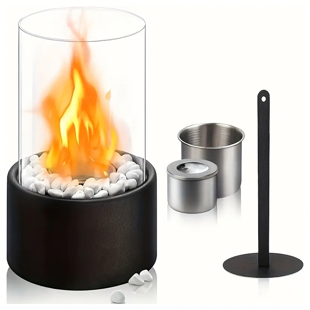 Vabaltseisev biokamin kodu aeda terrassile ja restorani