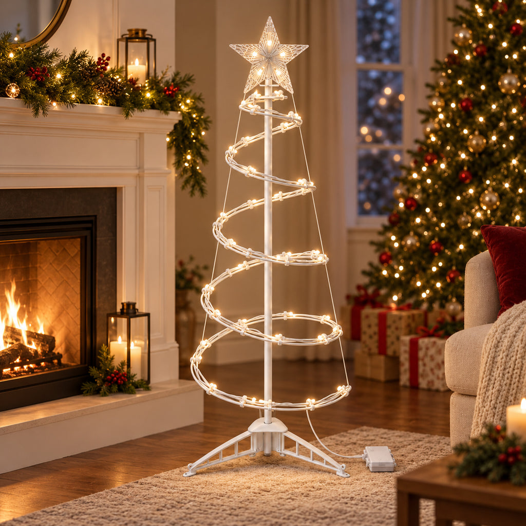 Spiraalne LED-jõulukuuse valgusdekoratsioon 94 cm RC-K-2872-15920