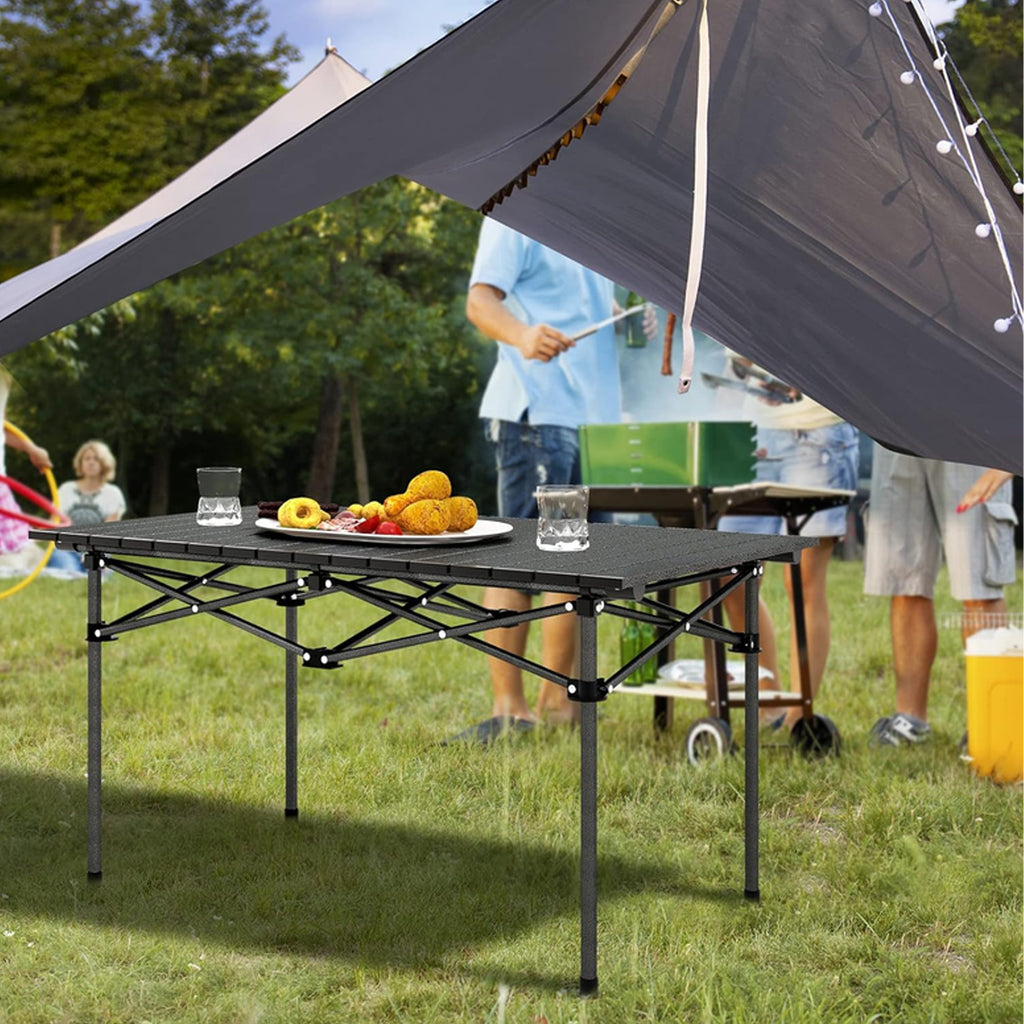Folding Travel Camping Garden Table with Carry Bag 95x55x50 cm