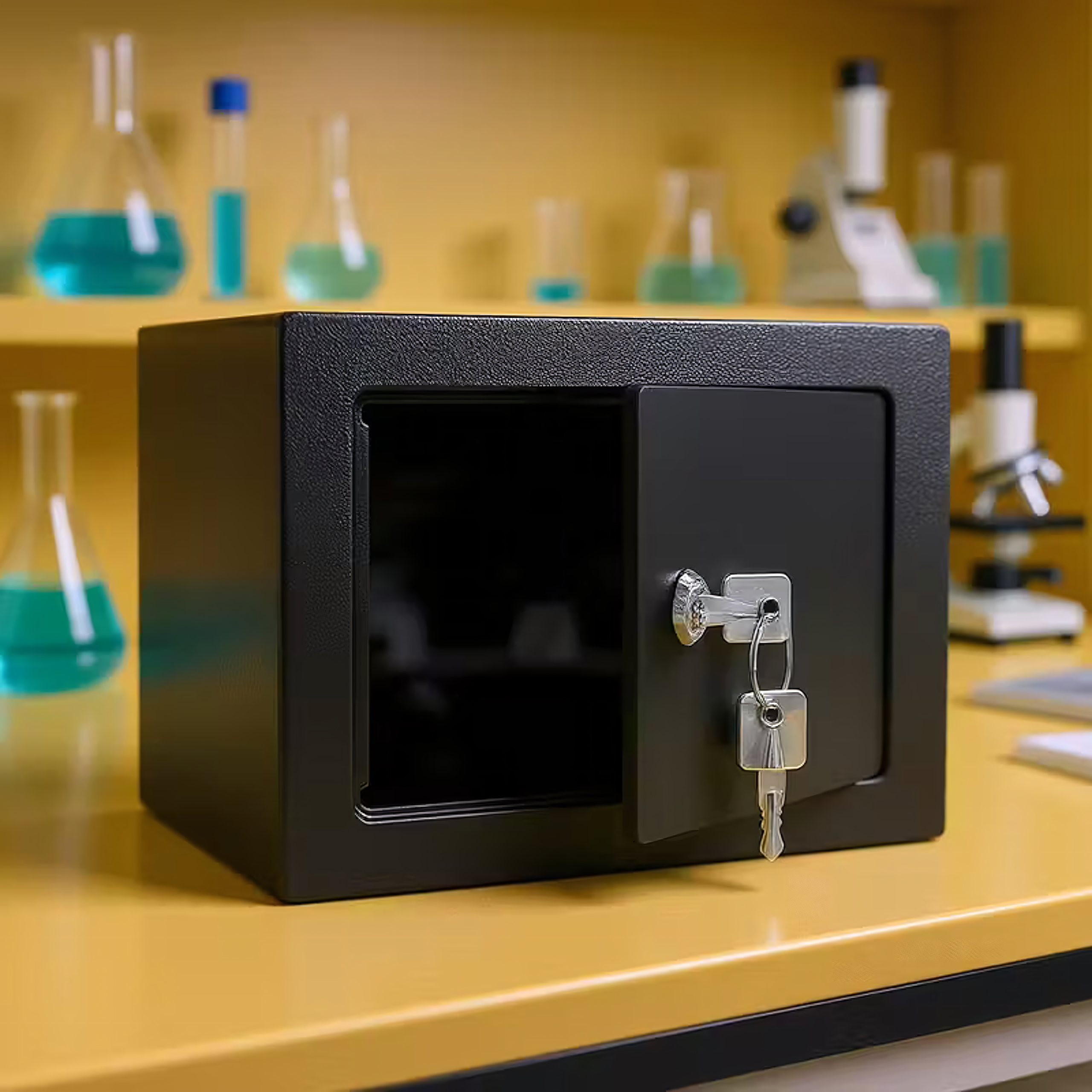 Kodukontori seif võtmelukuga