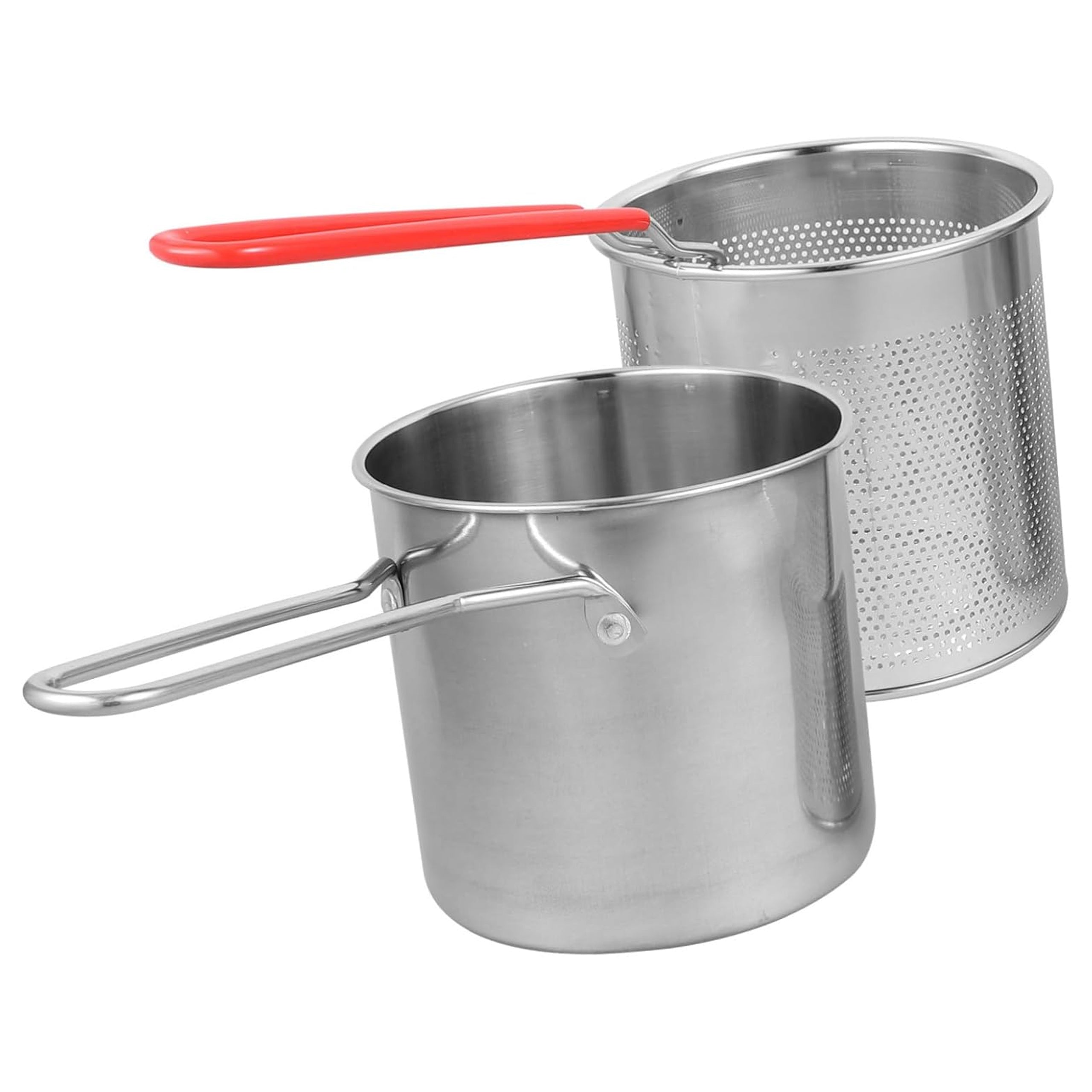 Mini Deep Fryer Pot with Basket 288x Universal Steel