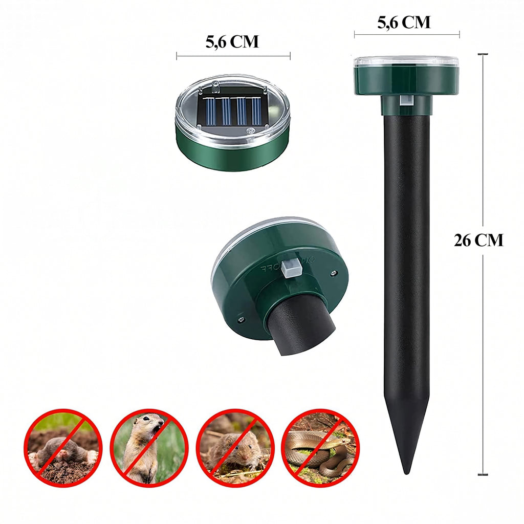 600x päikesepatareiga mutipeletaja ultraheliga tugev komplekt 4 tk