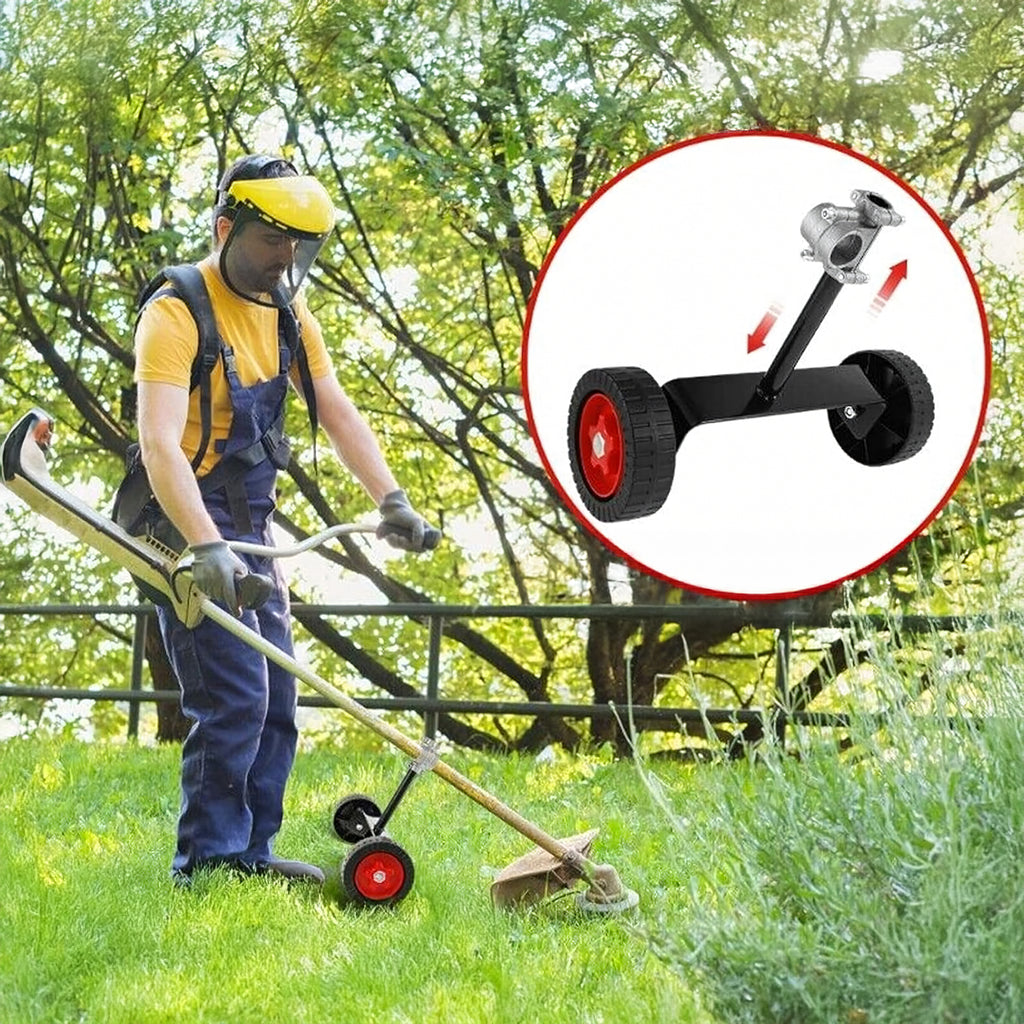 Universal Metal Support Wheels for Lawn Mower and Trimmer 26-28 mm