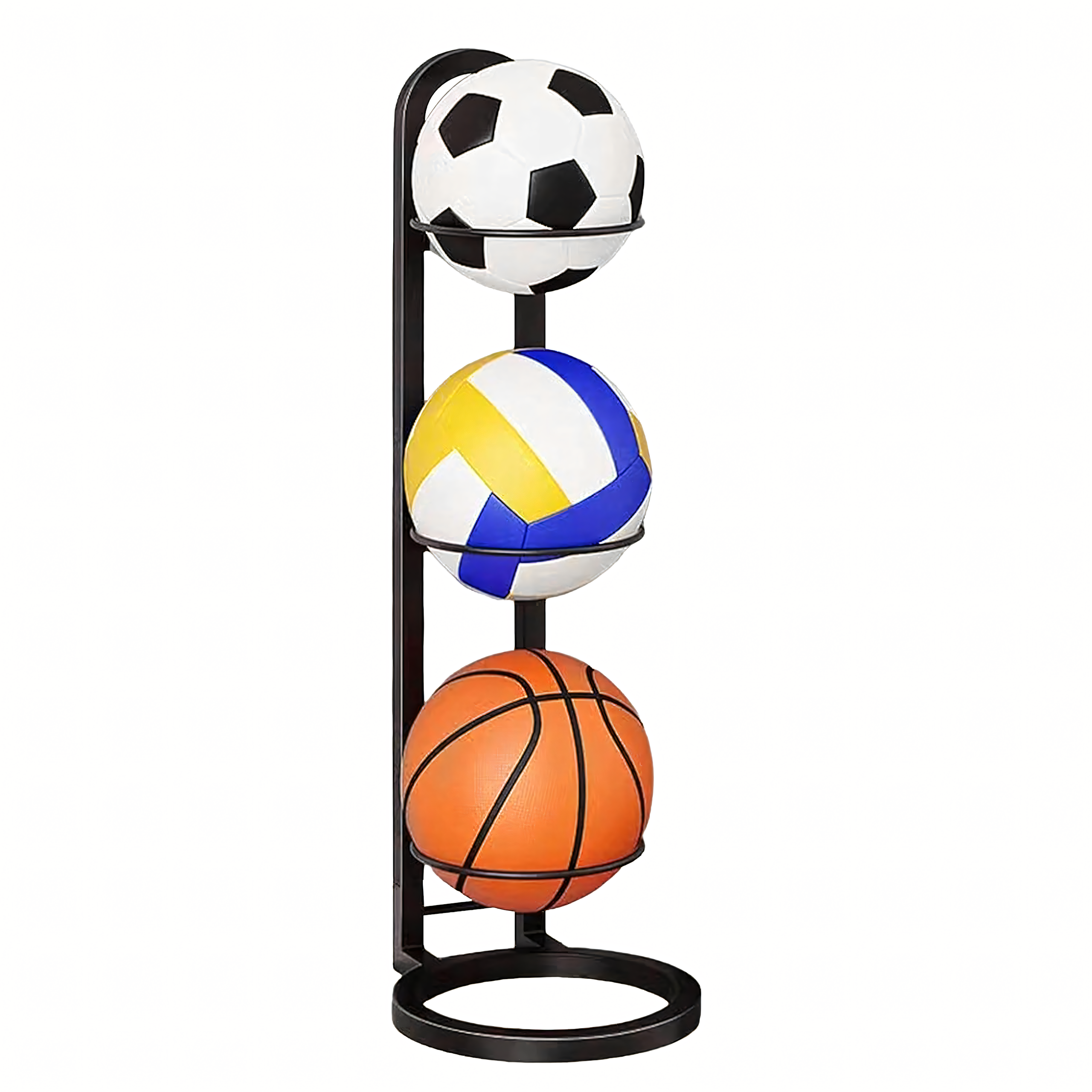 Pallialus 3 pallihoidja ja riiuliga metallist organiseerija