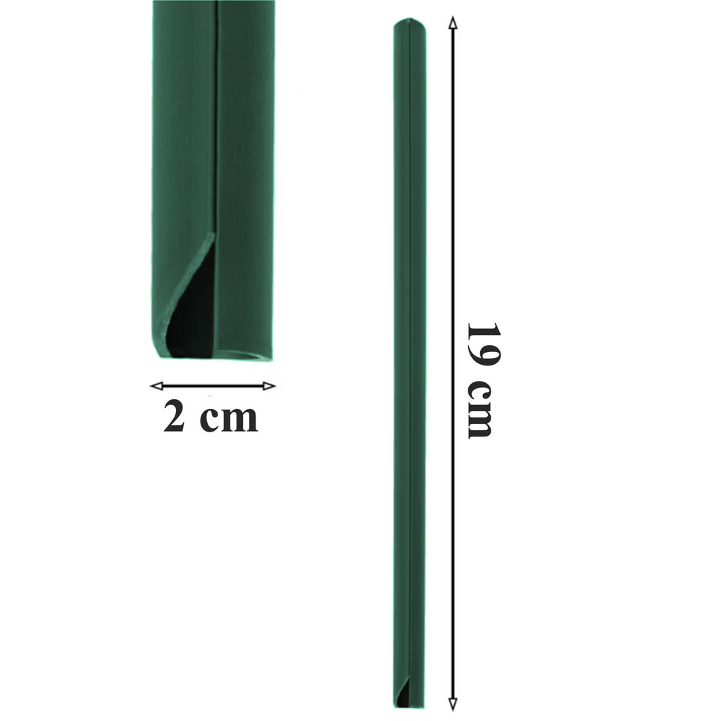 Green Garden Fence Tape Clips 19cm 20 pcs
