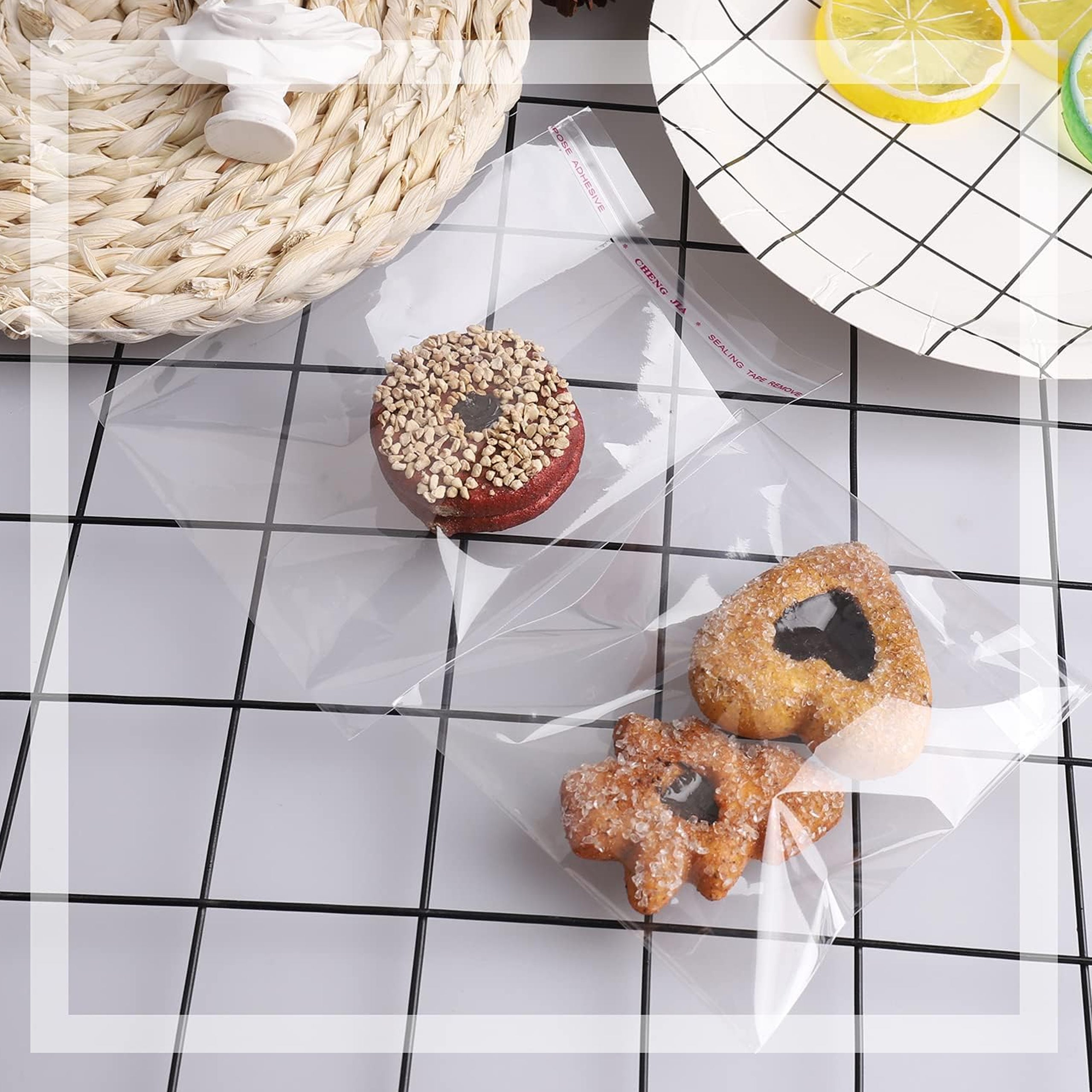 Celofaanist OPP suletud kotid 20x36 cm 100 tk