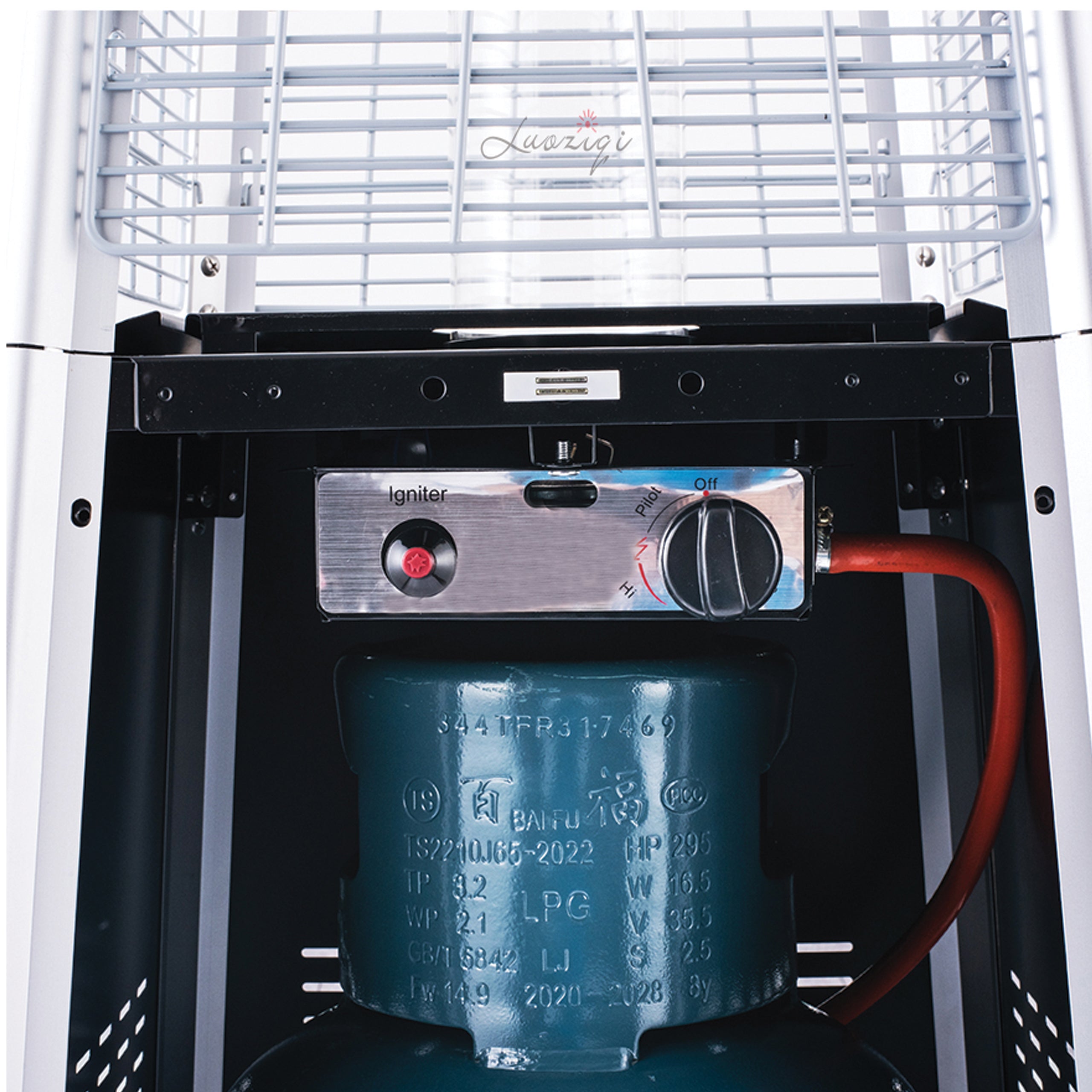 Heating Umbrella Gas Radiant Heater 13 KW 227cm Set with Cover