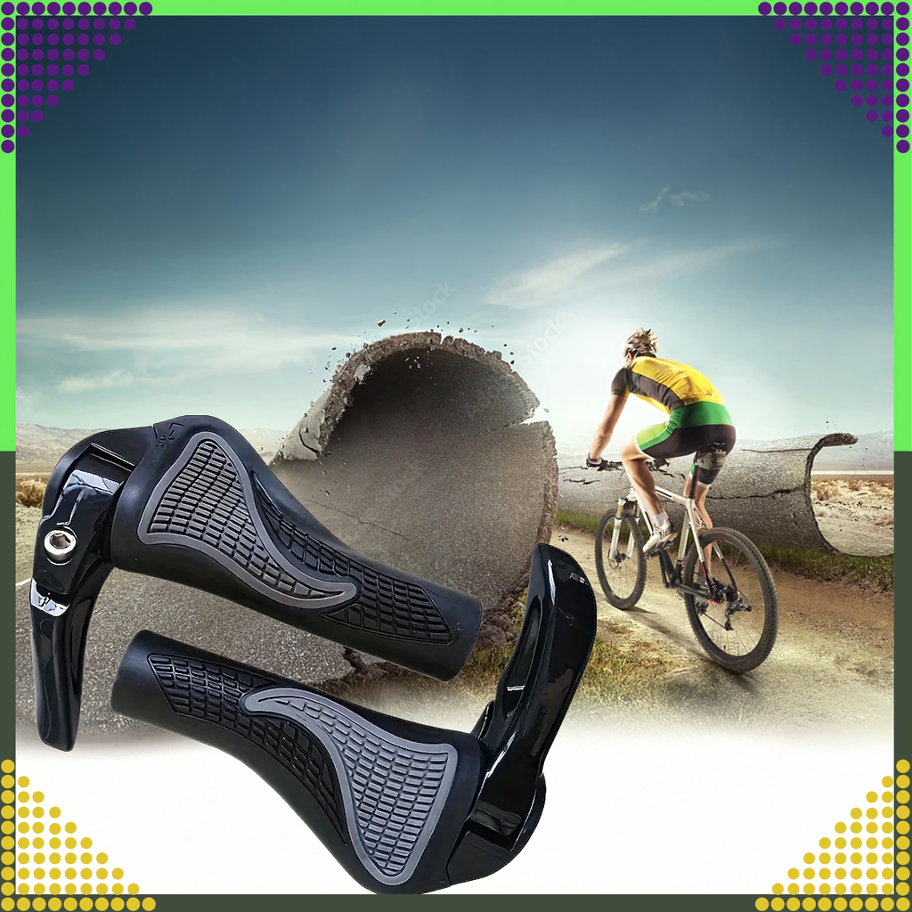 Ergonomic Bicycle Handlebar Grips with Horns 2pcs