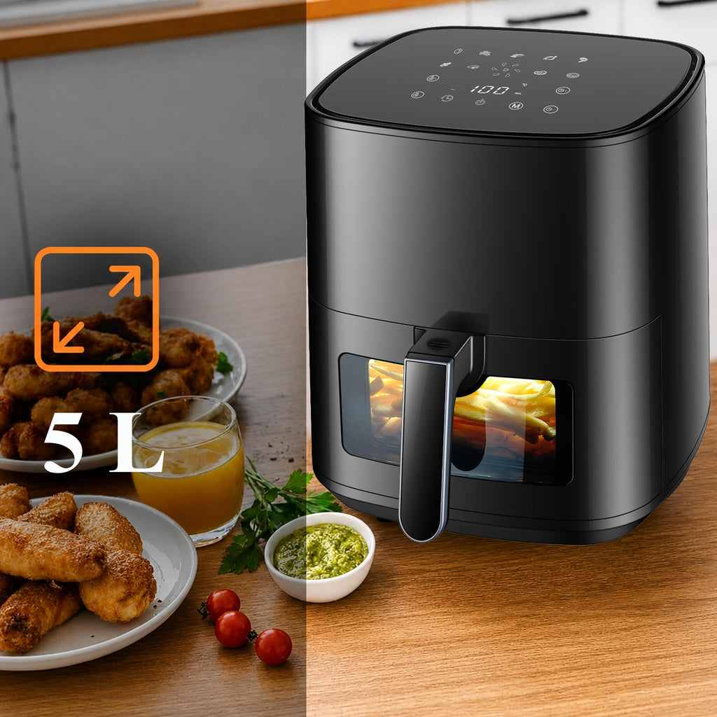 30x Air Fryer 5L 1500W with 9 Programs