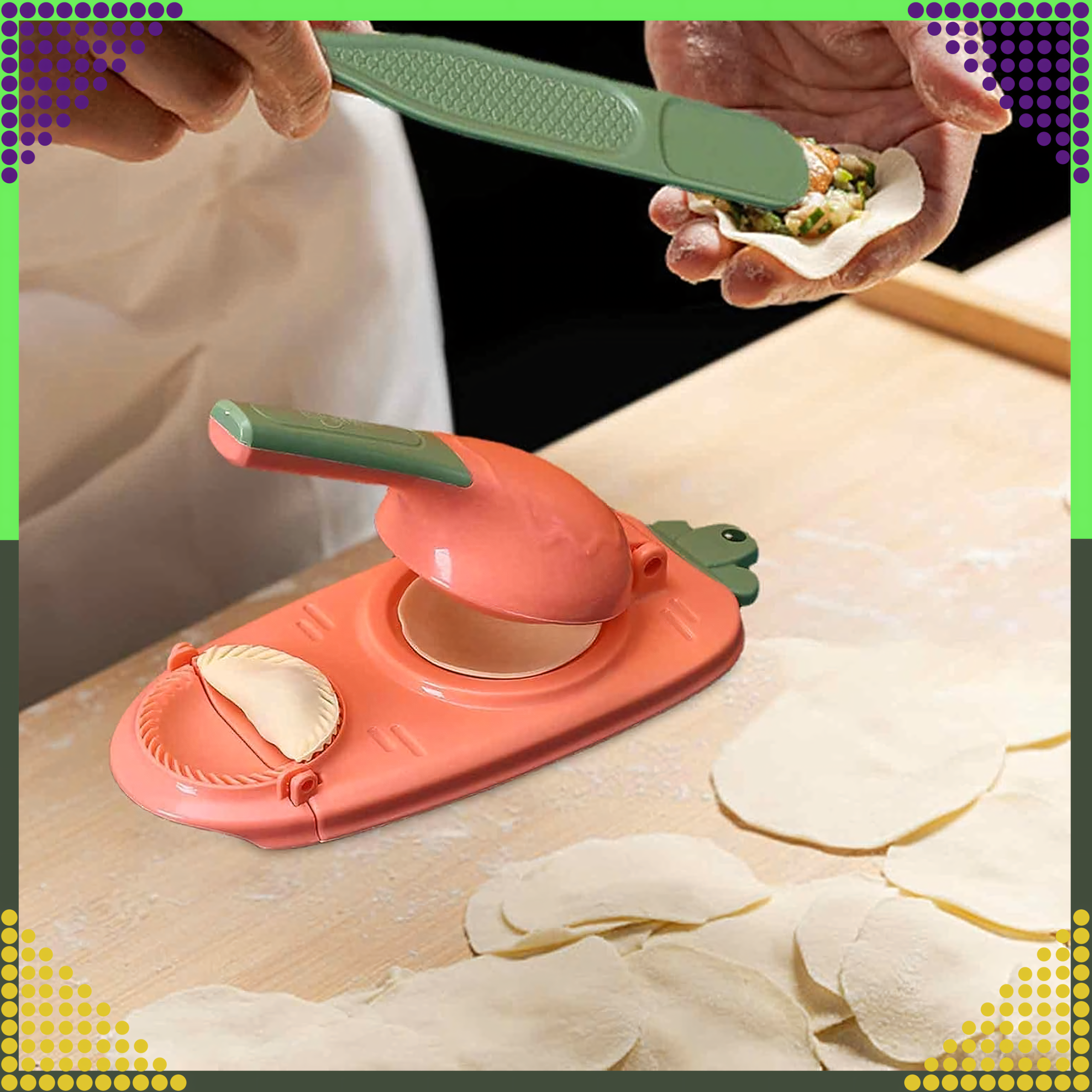 Pierogarka 2w1 pelmeenivorm pierogide vormimiseks