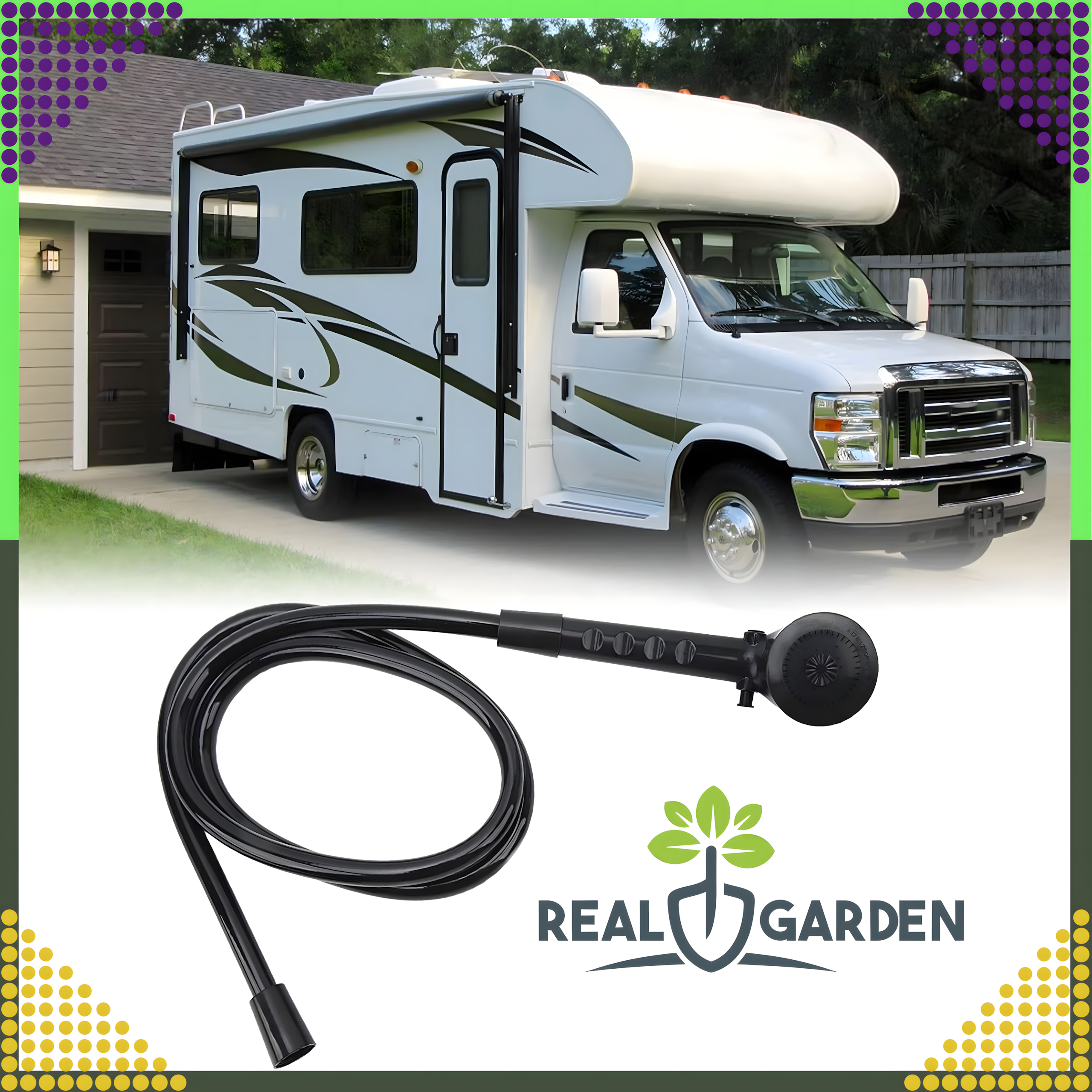 Kaasaskantav haagissuvila dušikomplekt jahtidele ja haagistele