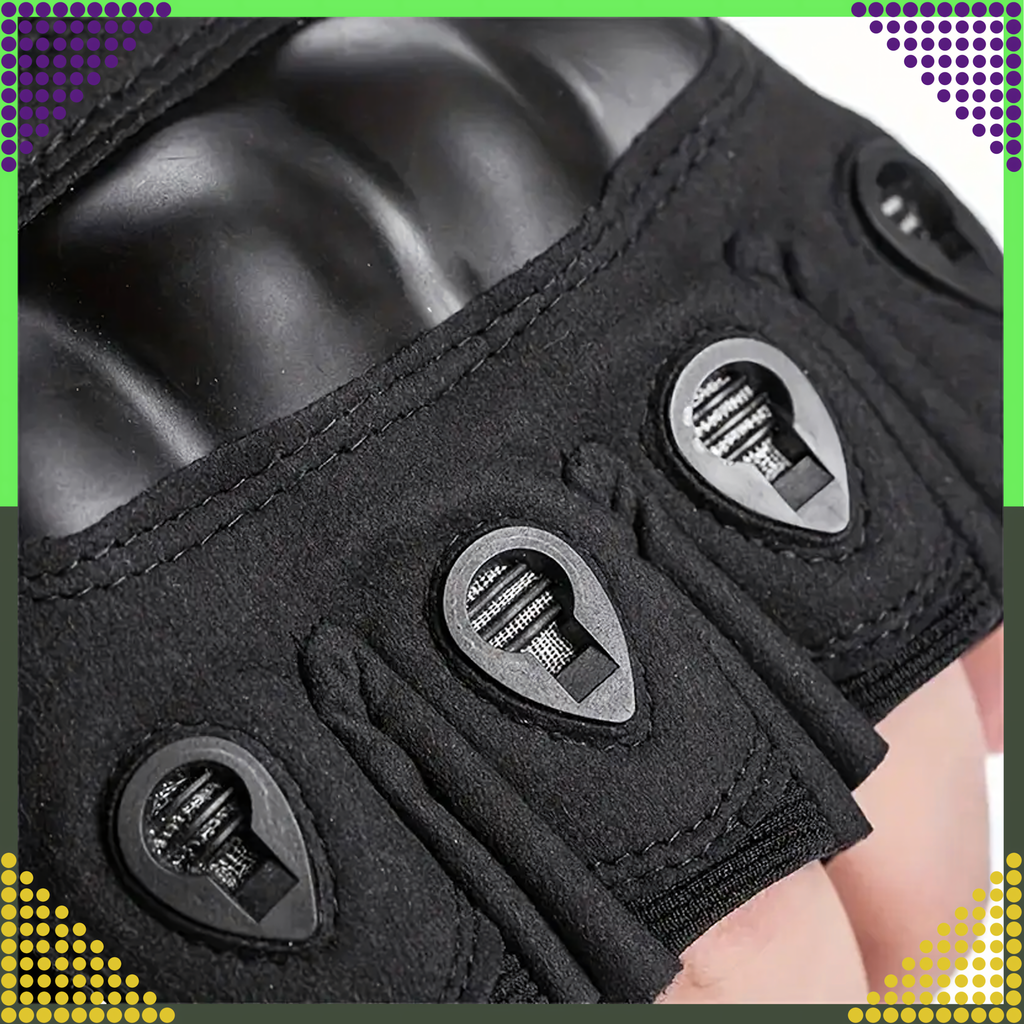 Survival Tactical Combat Gloves for Motorcycle Fingerless Military Work Gloves L