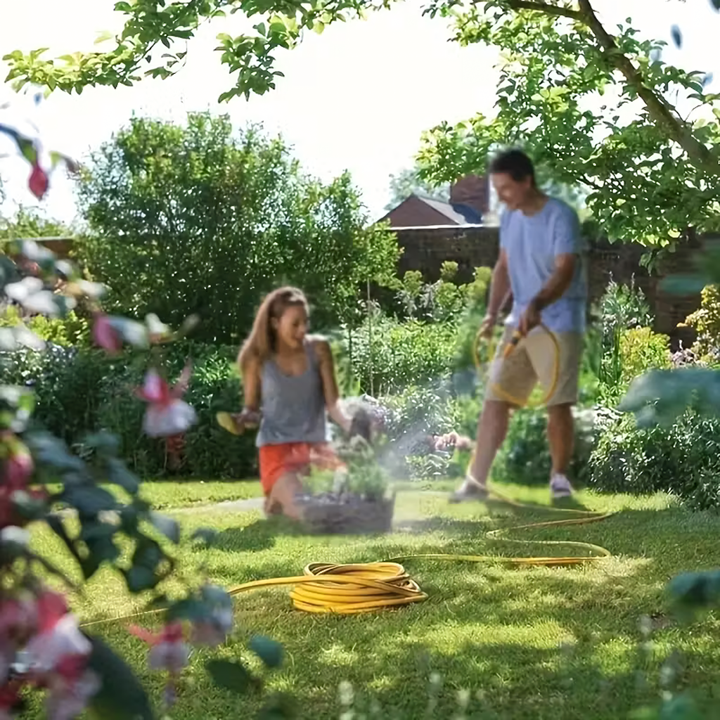 50x Garden Hose 3-Layer 1/2 inch 50 m Reinforced Coiled for Watering Garden