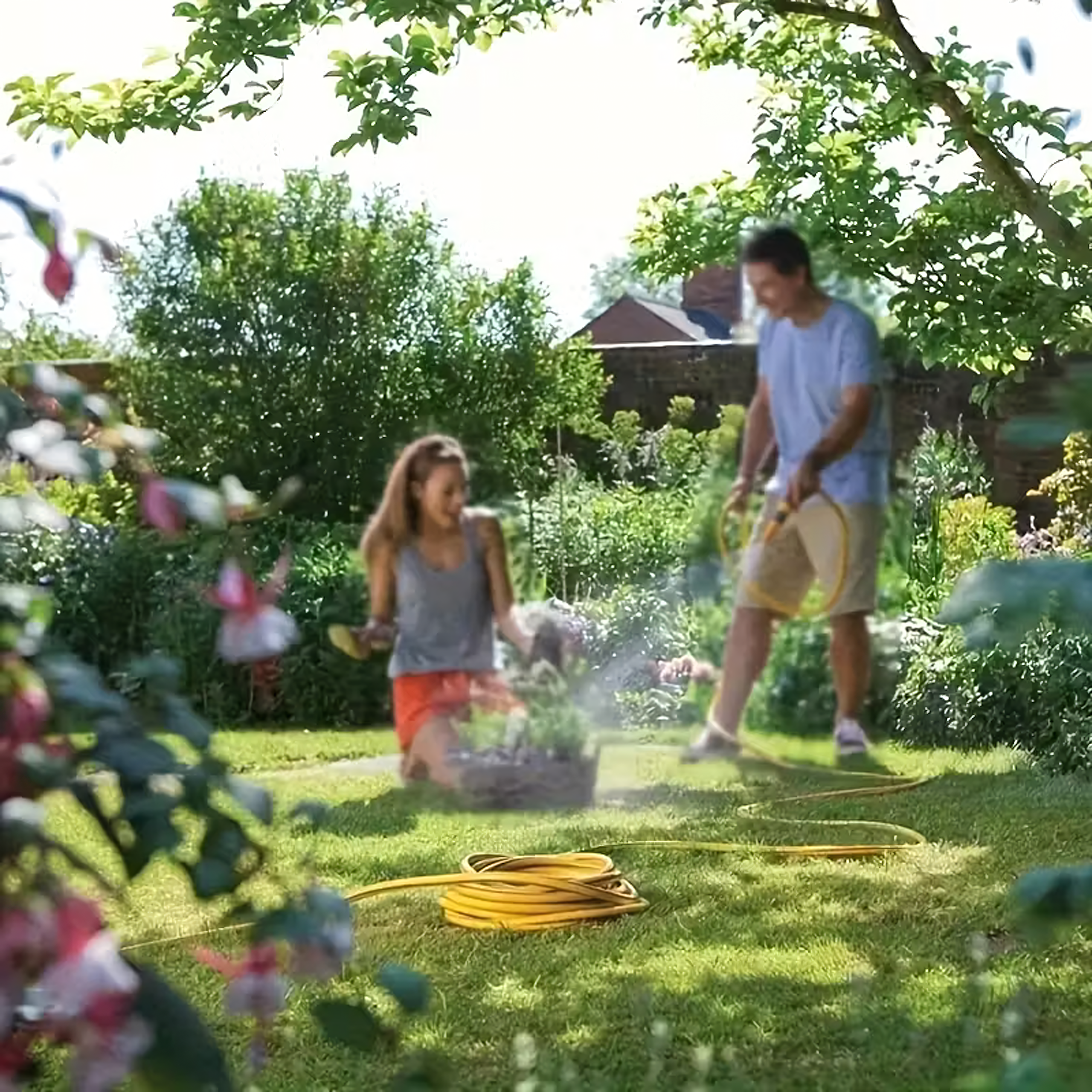 50x Garden Hose 3-Layer 1/2 inch 50 m Reinforced Coiled for Watering Garden