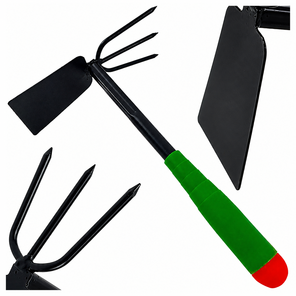 Garden Hoe with Claws 31cm 2-in-1 Digging and Raking Tool