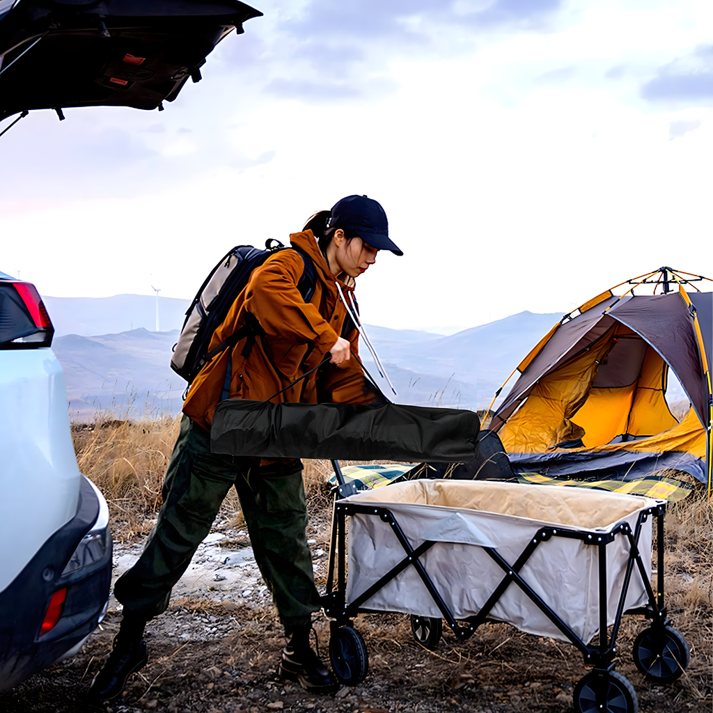 80x Folding Camping Bed Canadian Style XXL Large Premium with Cover