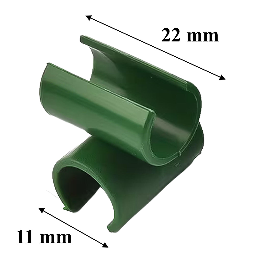 Roheline 11 mm ristnurga ühendus aiatoikudele 10 tk