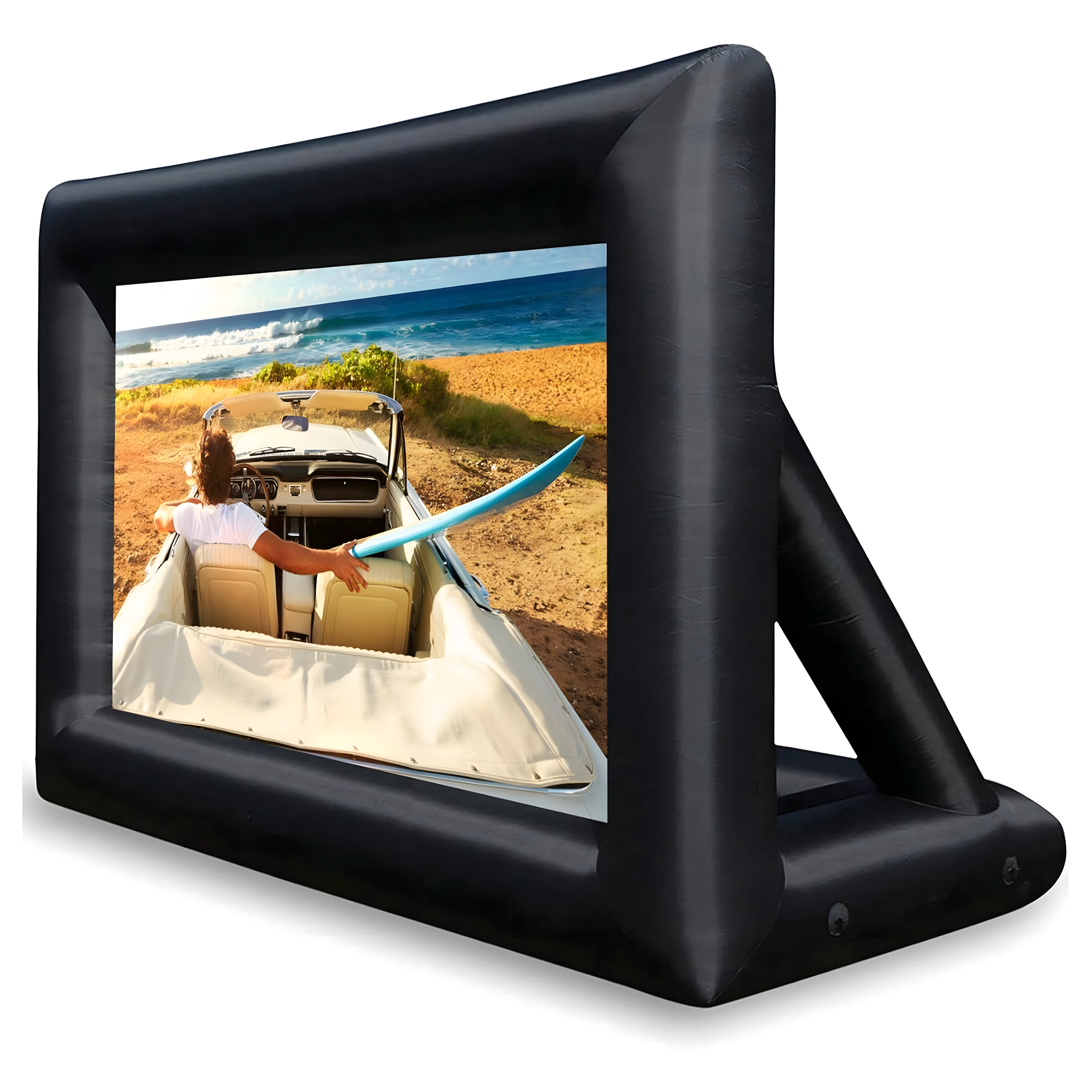 Suur täispuhutav projektsiooniekraan KINO projektorile koos puhuriga