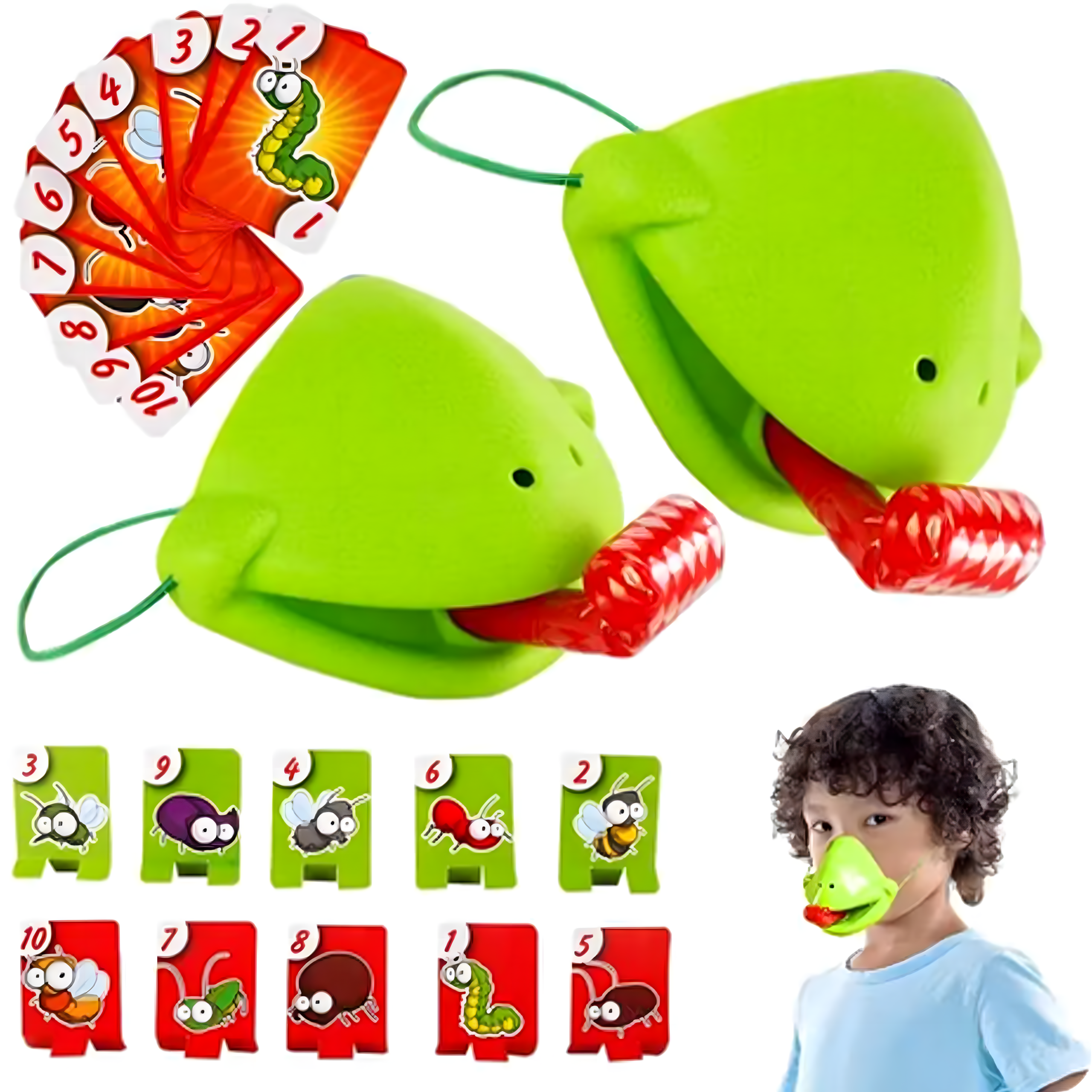 Osavusmäng Kiire Keel Püüa Putukas ja Uss Komplekt 2-le Inimesele