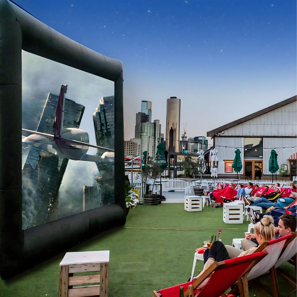 Large Inflatable Movie Projection Screen for Projector with Blower