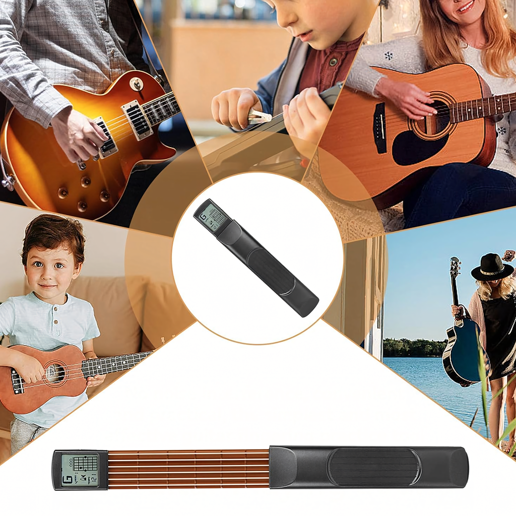 Digitaalne treener, kitarrikõlade treener ekraaniga, kaasaskantav mini kitarr