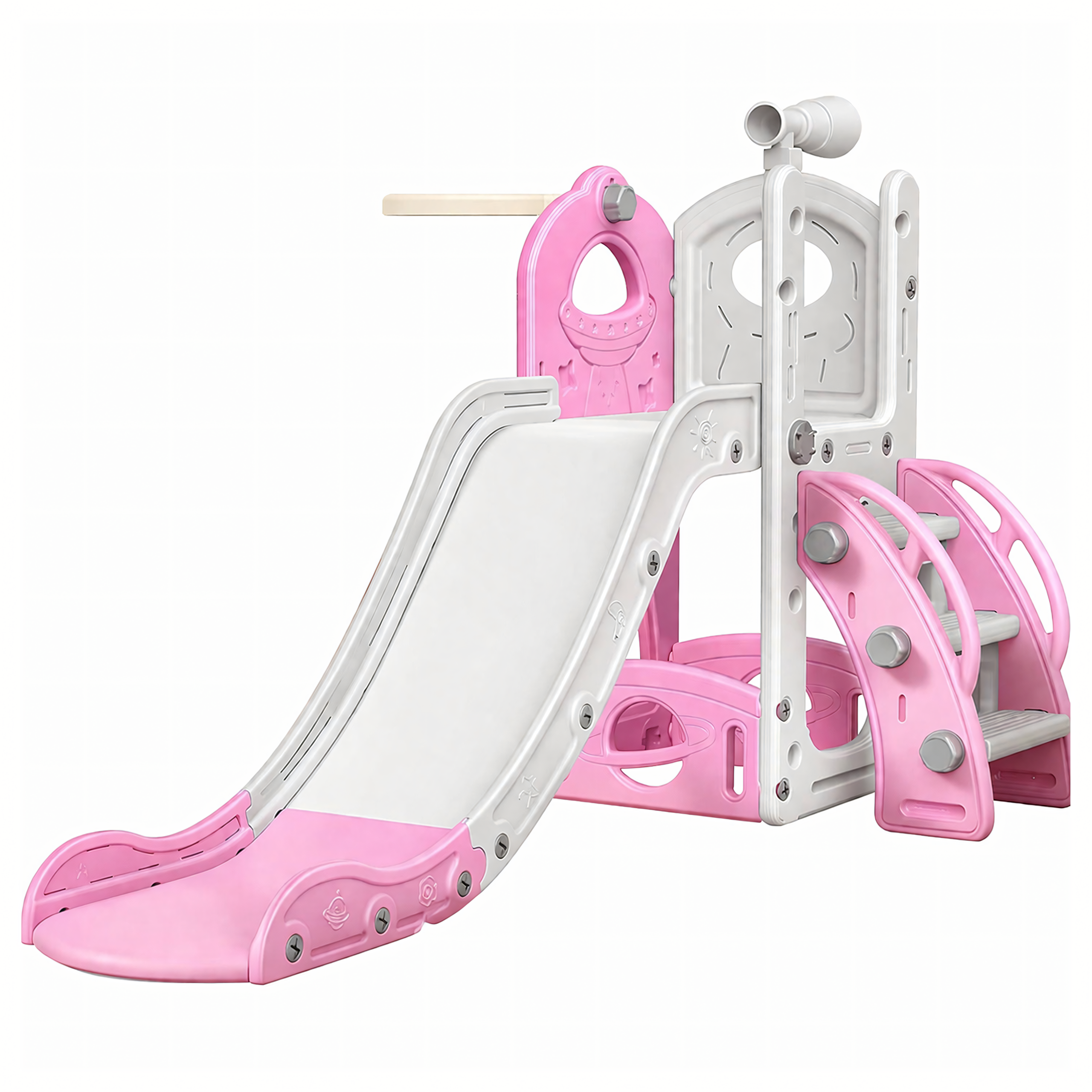 Freestanding Children's Slide with Ladder for Home