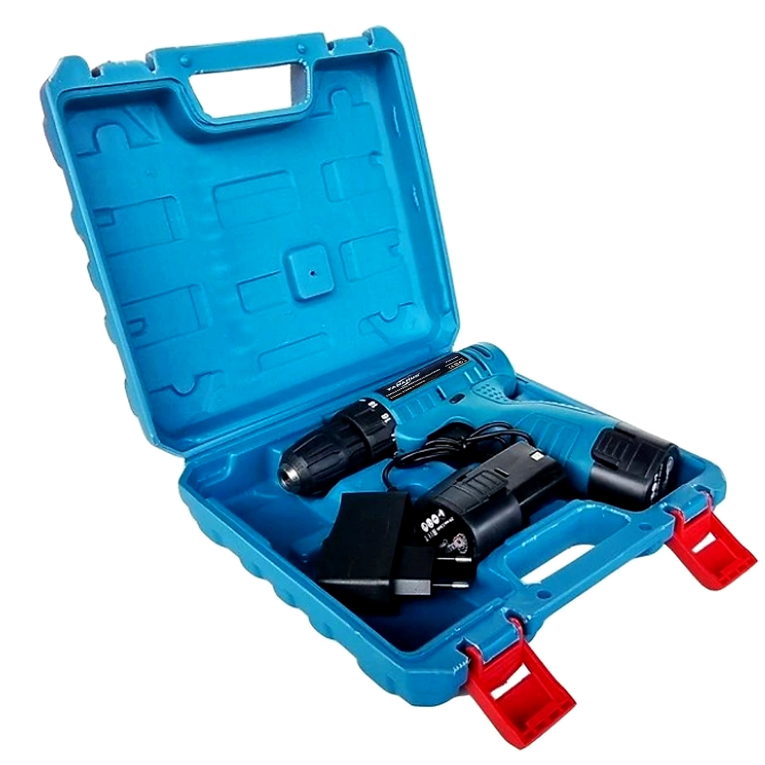 360x Mini juhtmeta kruvikeeraja komplekt LED-iga, kohver, 2x 2.2Ah akud