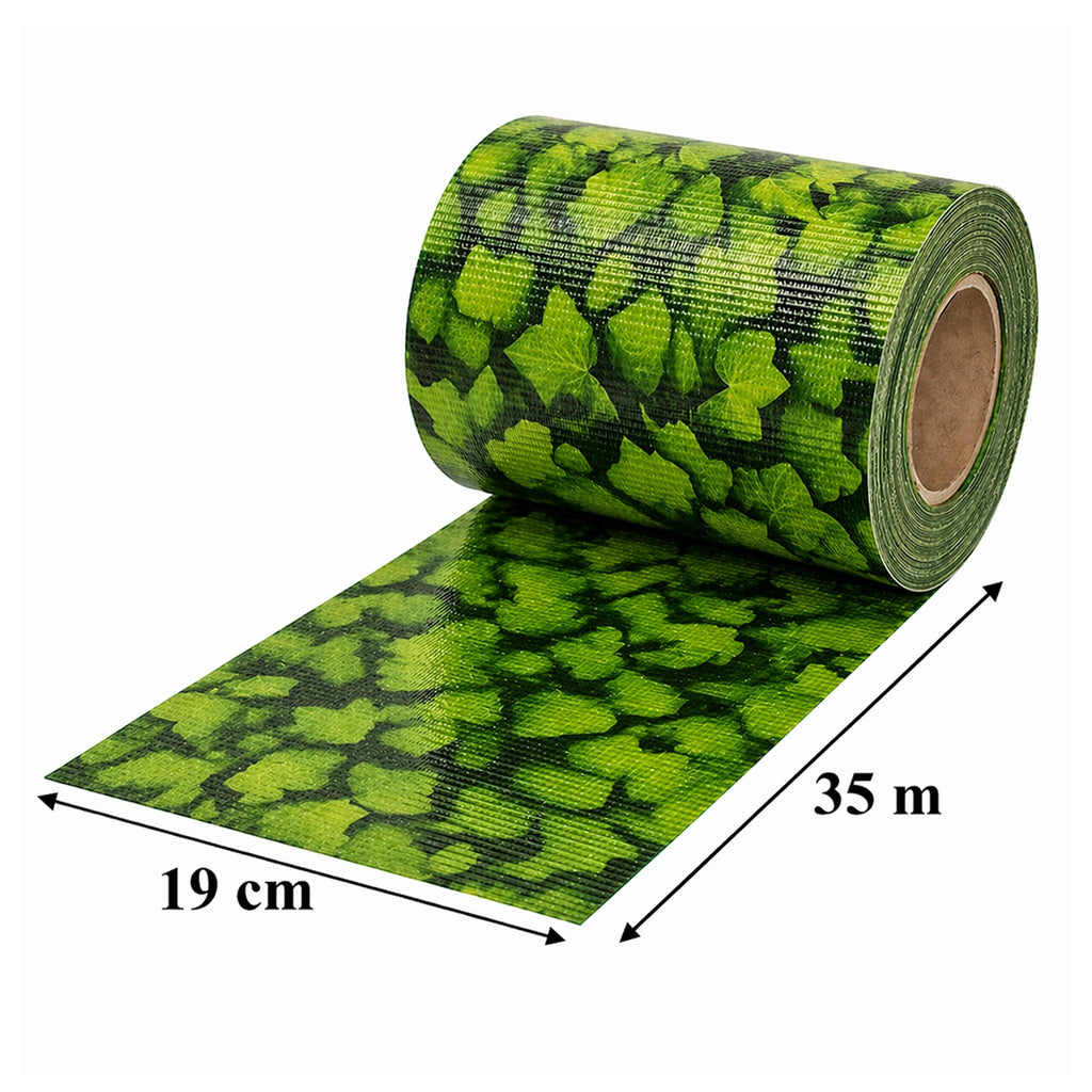 Garden Fence Tape 19cm x 35m UV Resistant Leaf Pattern 336 pcs