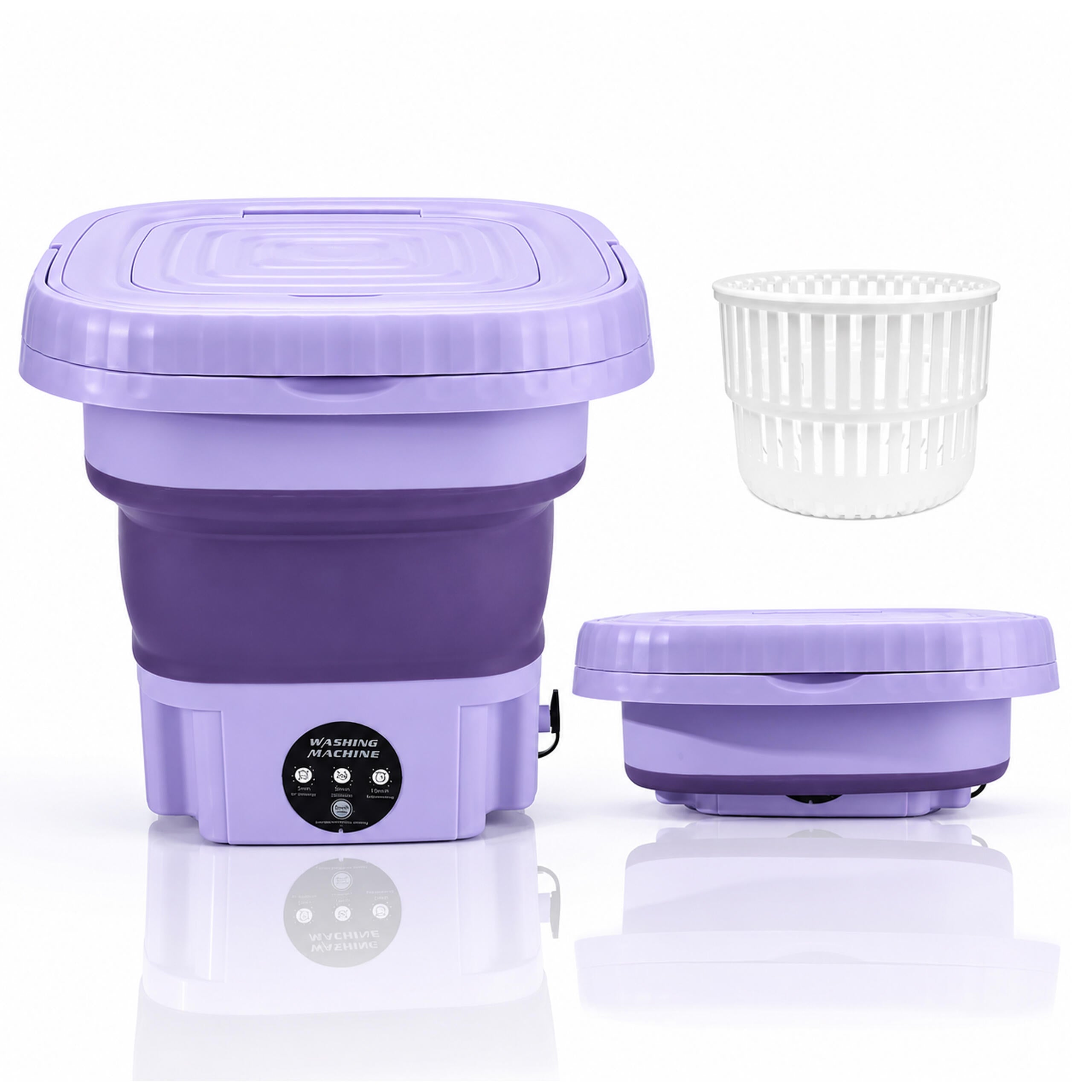 Portable Mini Folding Automatic Washing Machine 8L for Travel and Camping