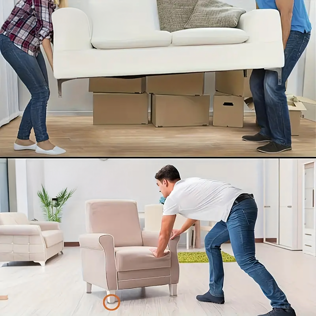 Round Self-Adhesive Glide Pads for Moving Furniture 4.2 cm 8 pcs