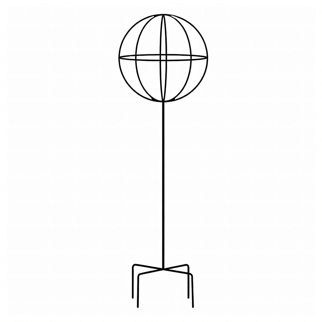 Metal Garden Pergola Support for Climbing Roses and Flowers 50x10cm Black