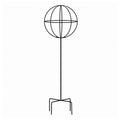 Metallist aiapergola terrassi tugi roniroosidele ja lilledele 50x10cm Black